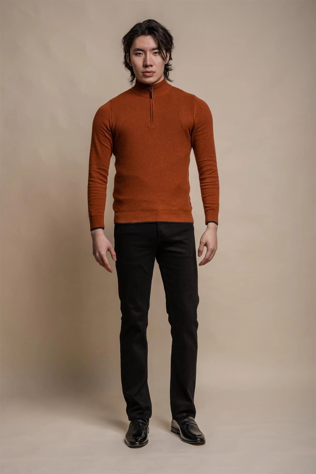 Kyle Rustic - Pullover Heren met Rits - Cavani