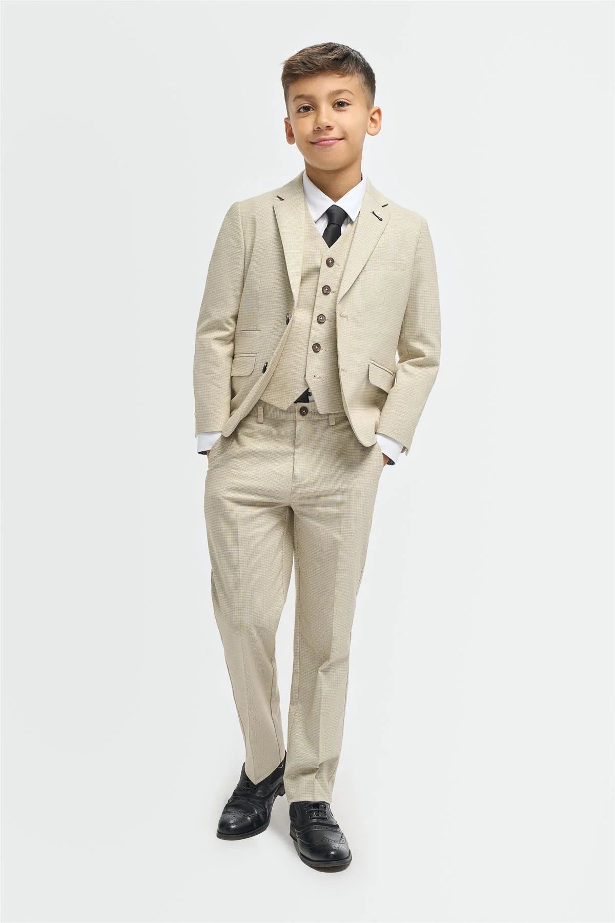 Barndräkt i tre delar - Hampton Beige