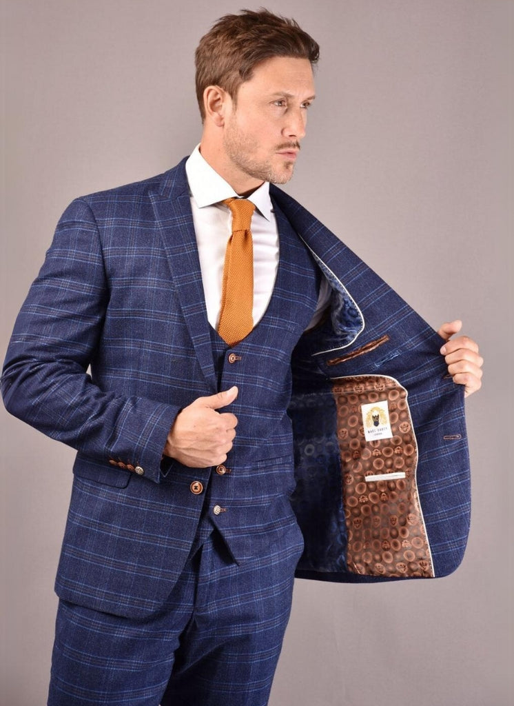 Marc Darcy - Colbert Blauw Chigwell Tweed