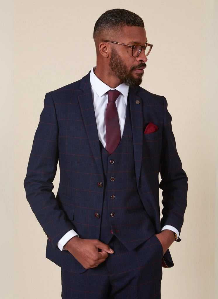 Marc Darcy - Colbert Navy Blue Edison Redline