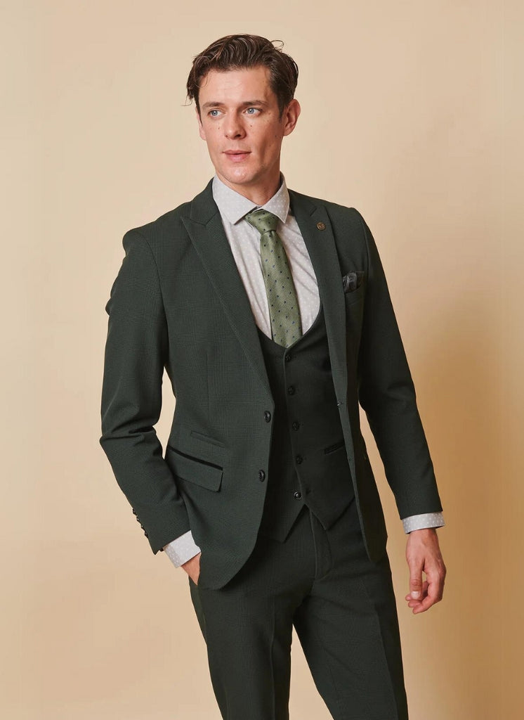 Marc Darcy - Colbert Ruitpatroon Bromley Olive Green