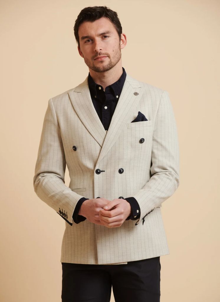 Marc Darcy - Colbert Grant Stone Pinstripe DB - 1