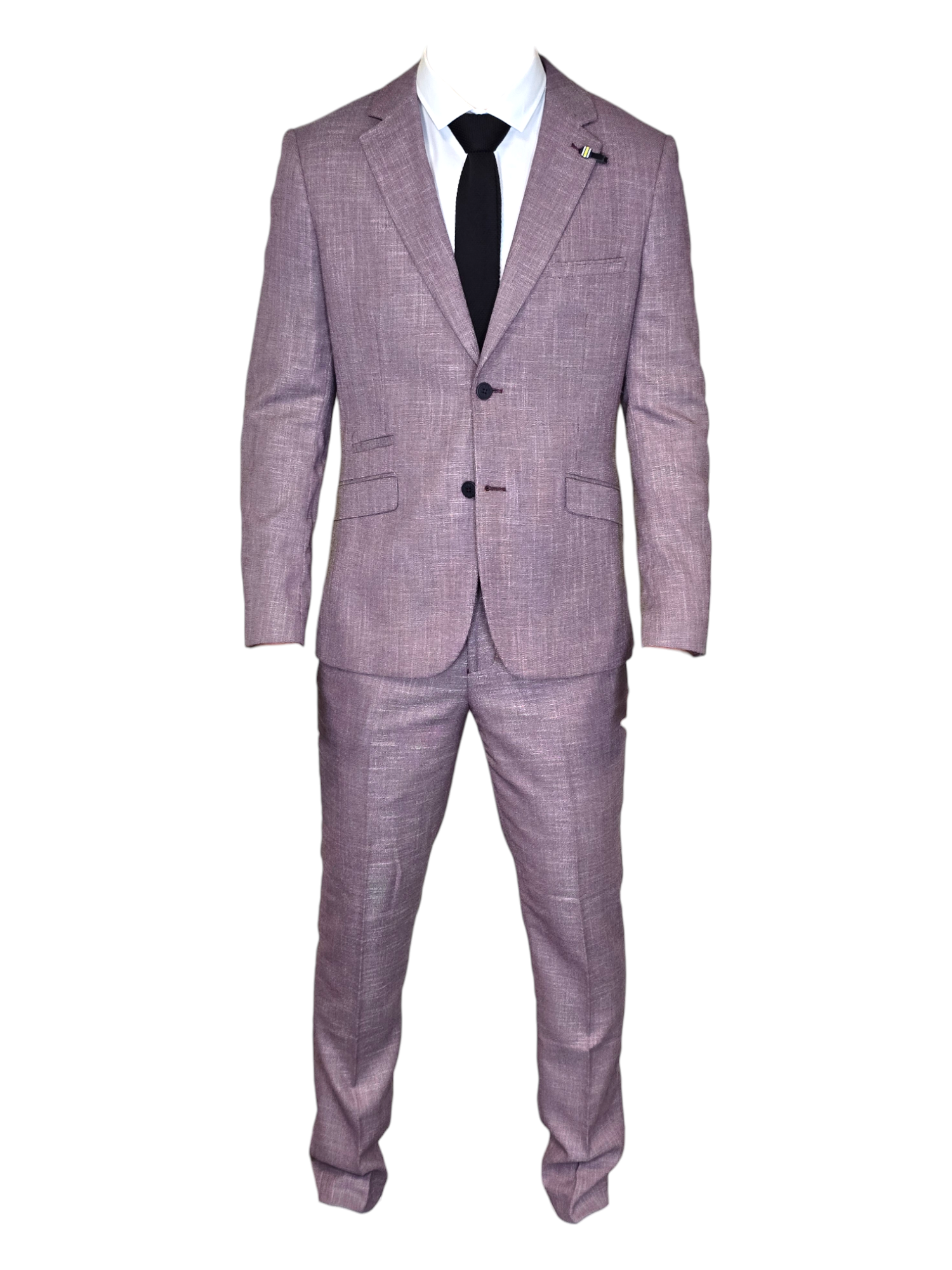 2-delad kostym - slim fit herrkostym - Cavani lila kostym 2-delad