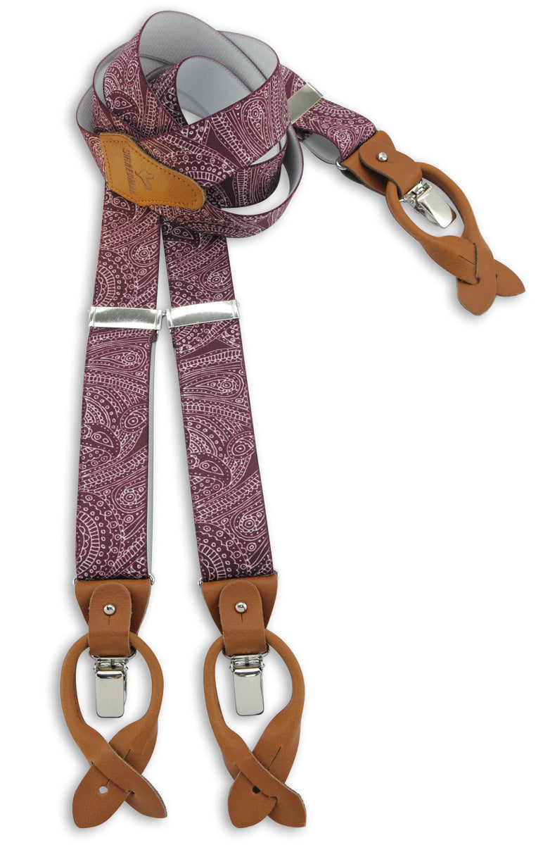 Hängslen Gentleman Set Paisley Sketch