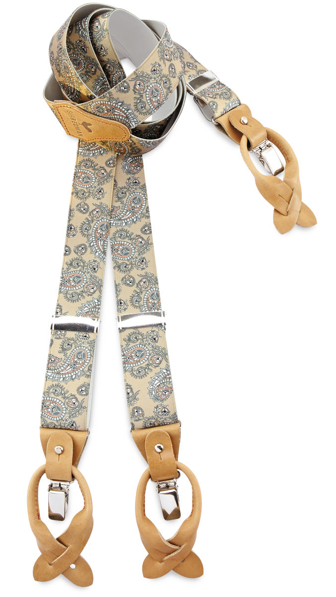 Hängslen Gentleman Set Mjuk Paisley