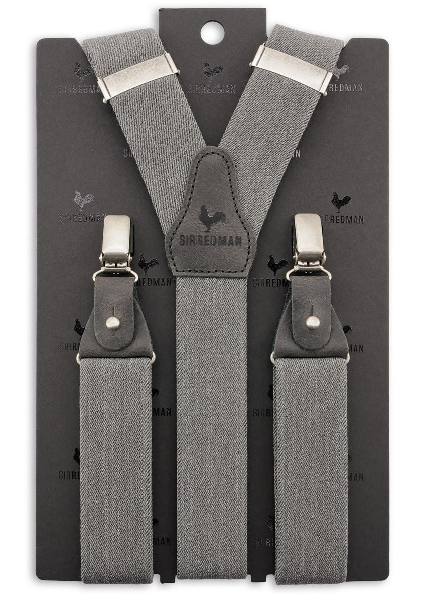 Hängslen Classic Luxe Denim Urban grå
