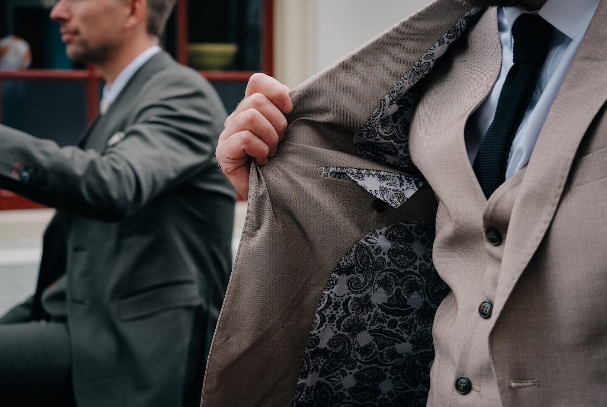 CASTLESON Major - Driedelig Herenpak Beige