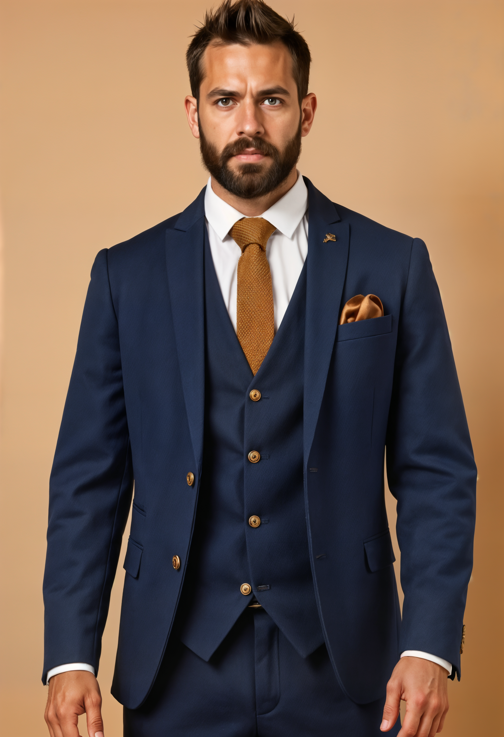 Navy blauw pak - Max royal blue 3-delig pak
