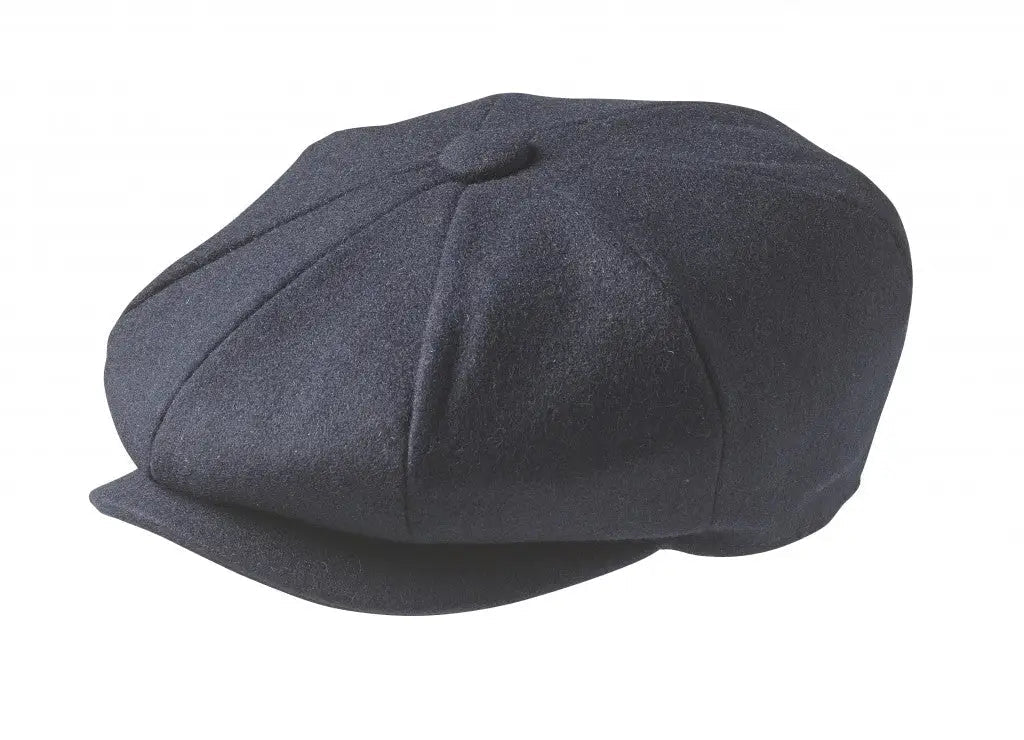 Melton Wool - Svart mössa