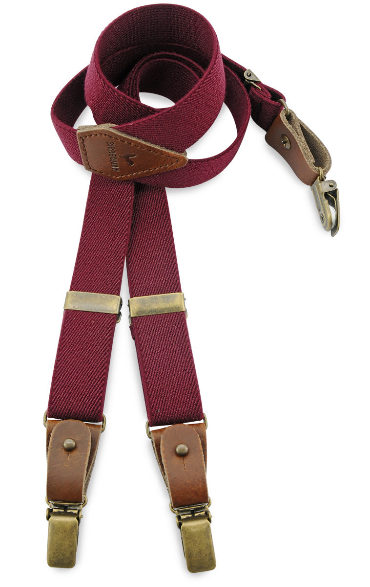 Luxe Bretels voor kinderen - Buck Burgundy - bretels