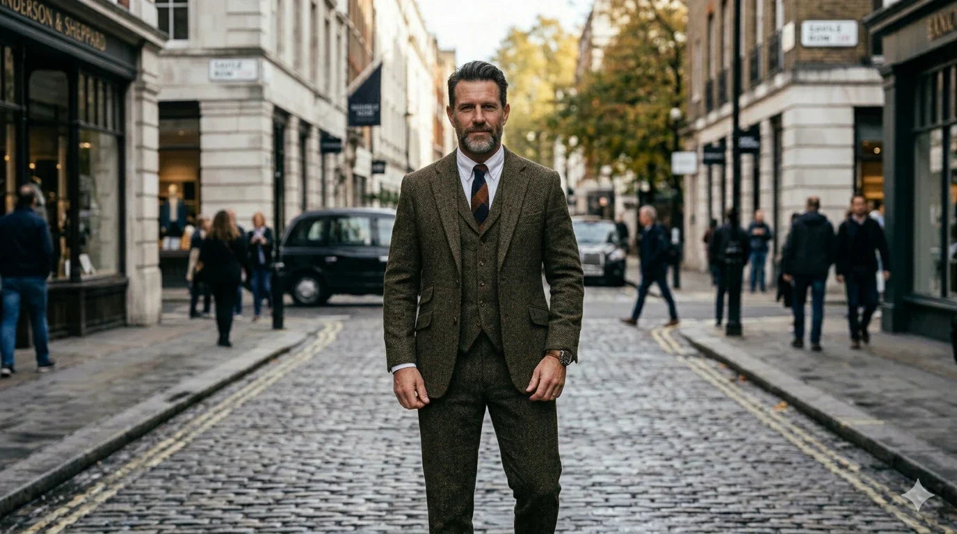 Wat is een tweed pak precies?