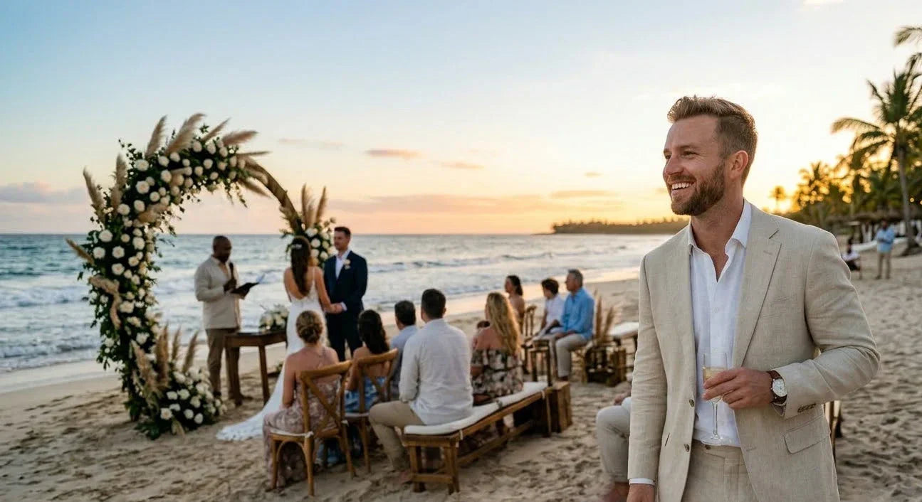 Trouwen op het strand: Wat draagt de bruidegom?