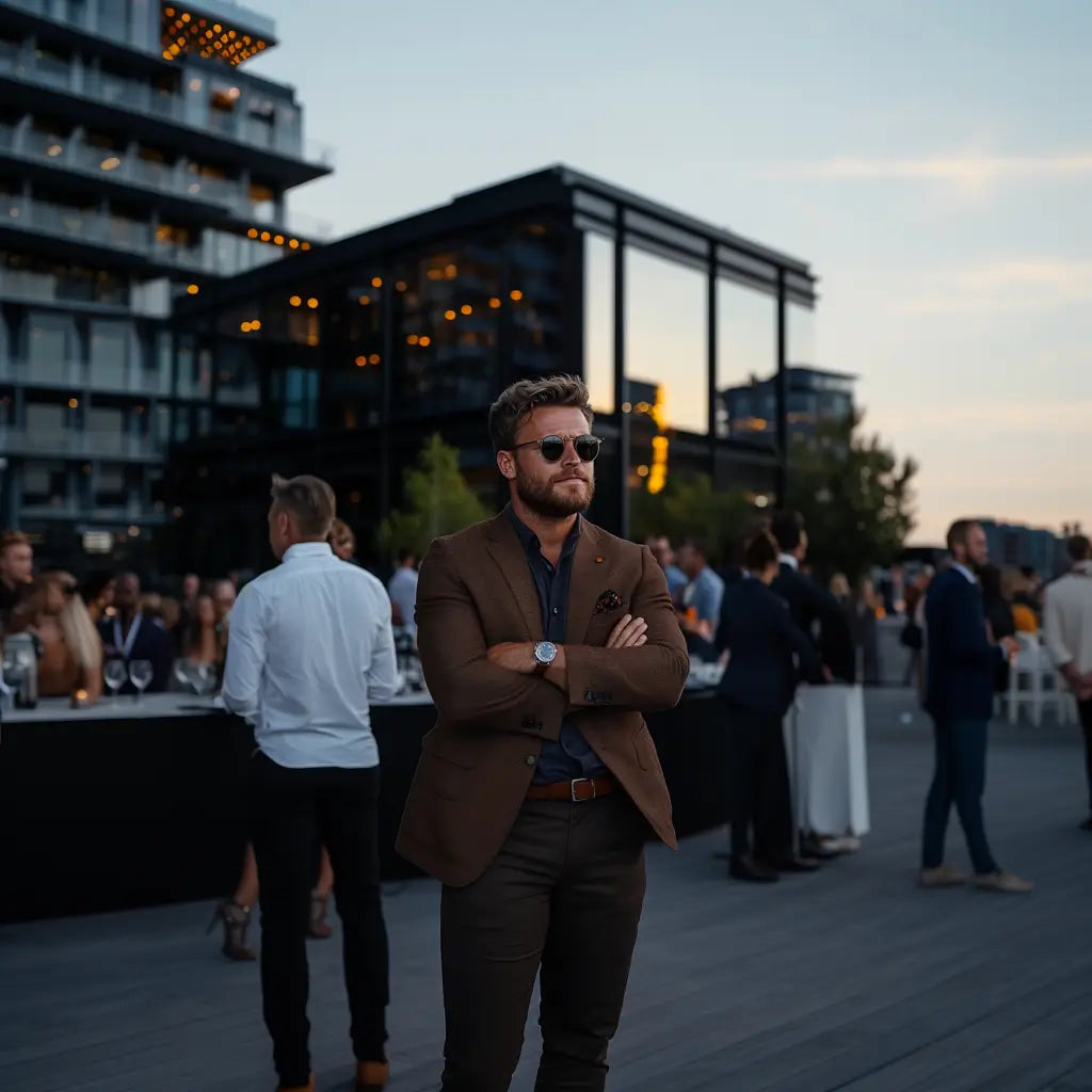 Zijn donkerbruine herenpakken professioneel?