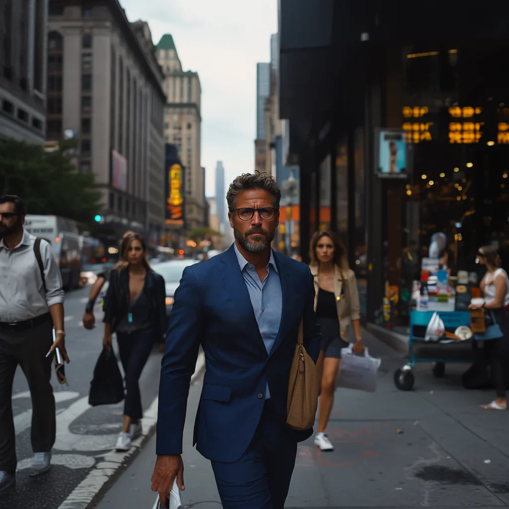 Wat straal je uit met een blauw pak?