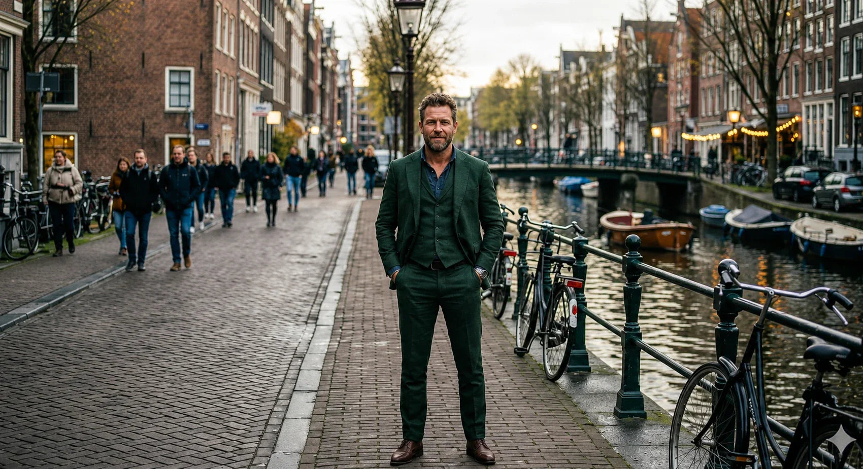 Wat straal je uit met een groen pak?