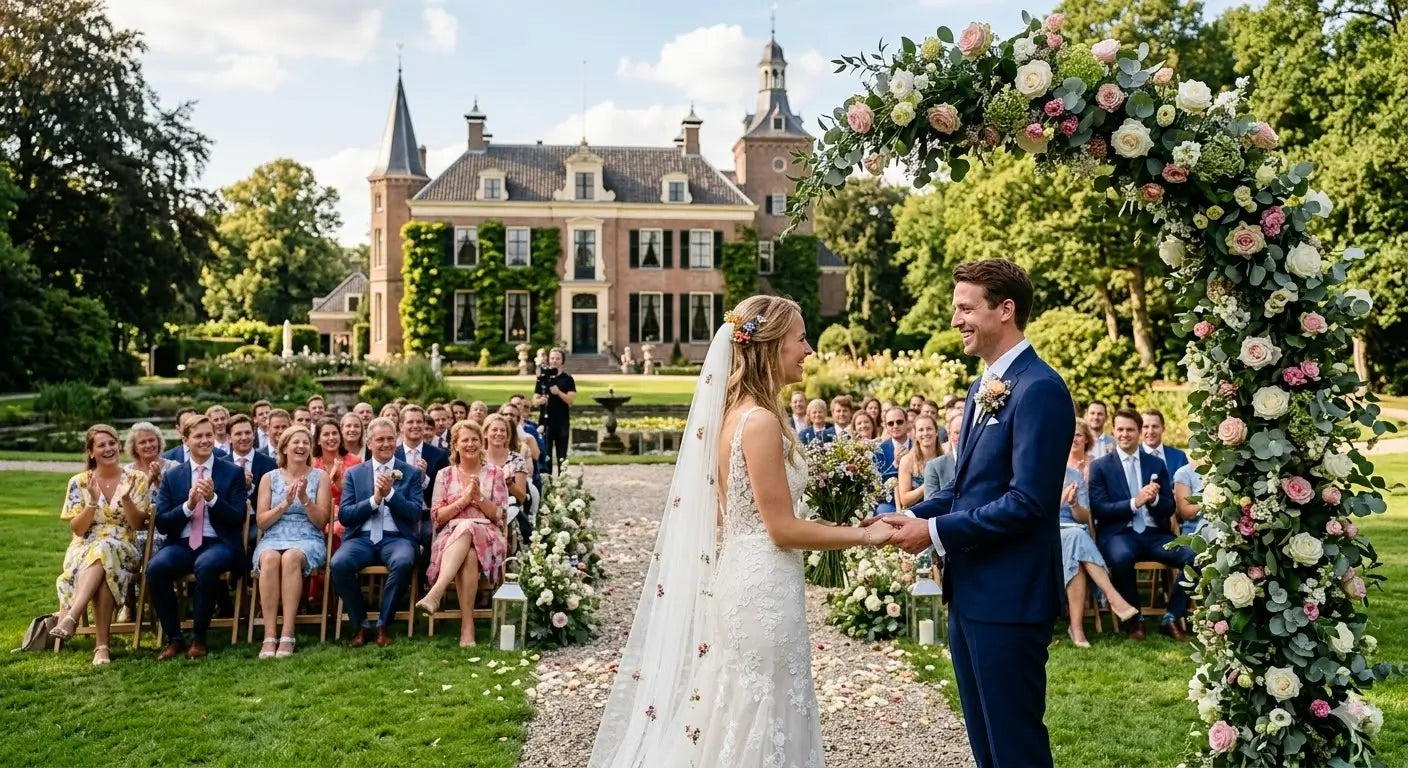 Trouwen op een landgoed: Wat draag je als bruidegom?