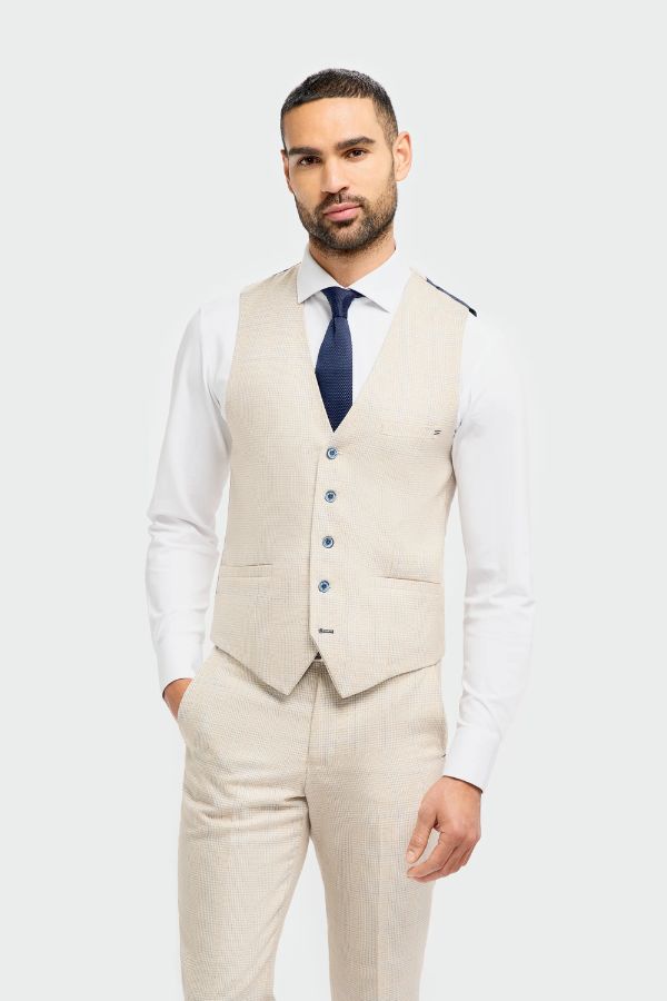 Beige Gilet voor heren