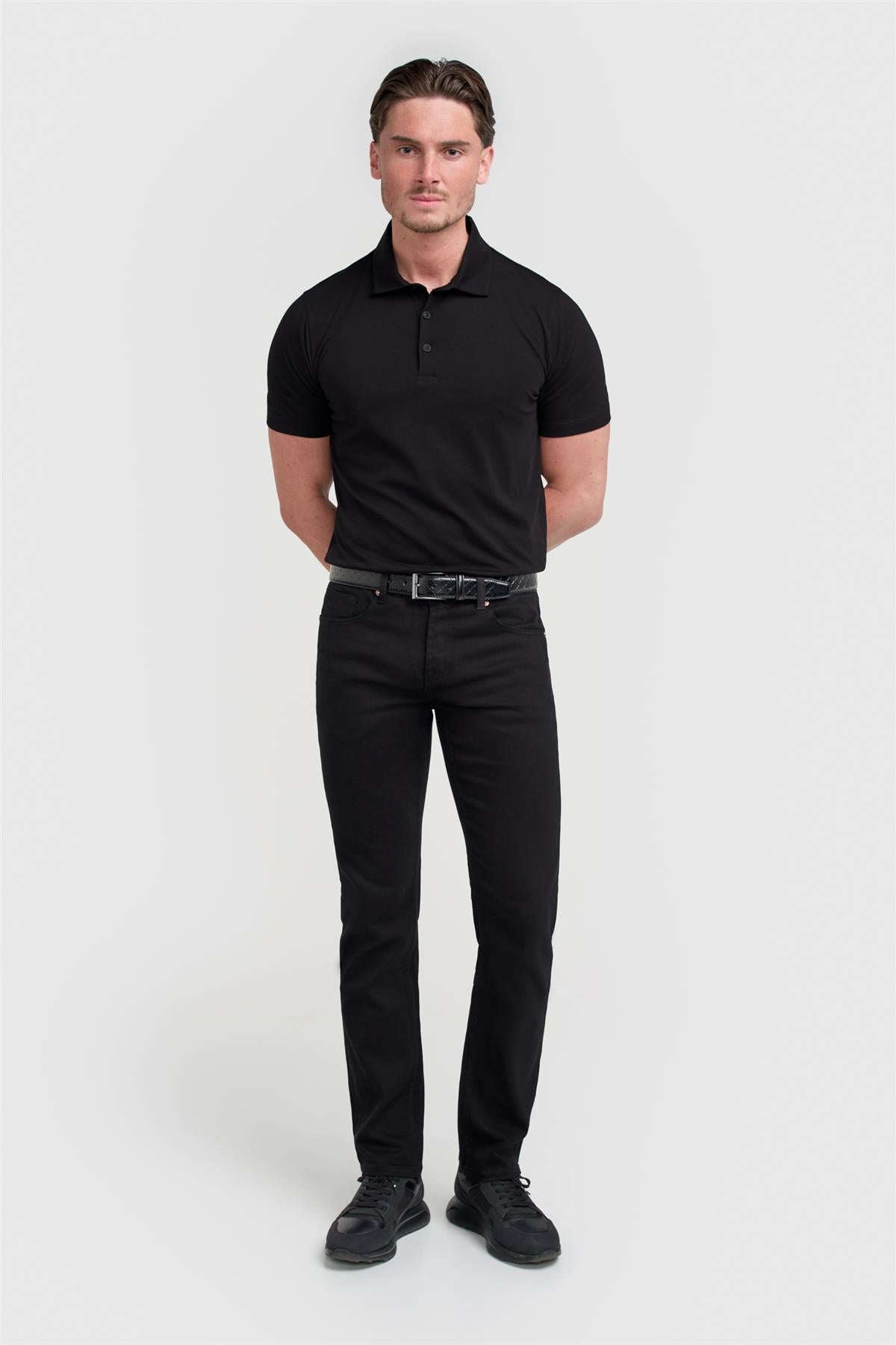 Cavani Sanchez Black - Katoenen polo heren 2
