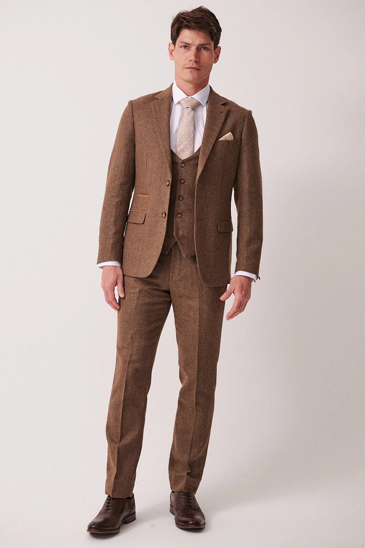 3-delig Heren kostuum Tweed Dean Tan - Marc Darcy