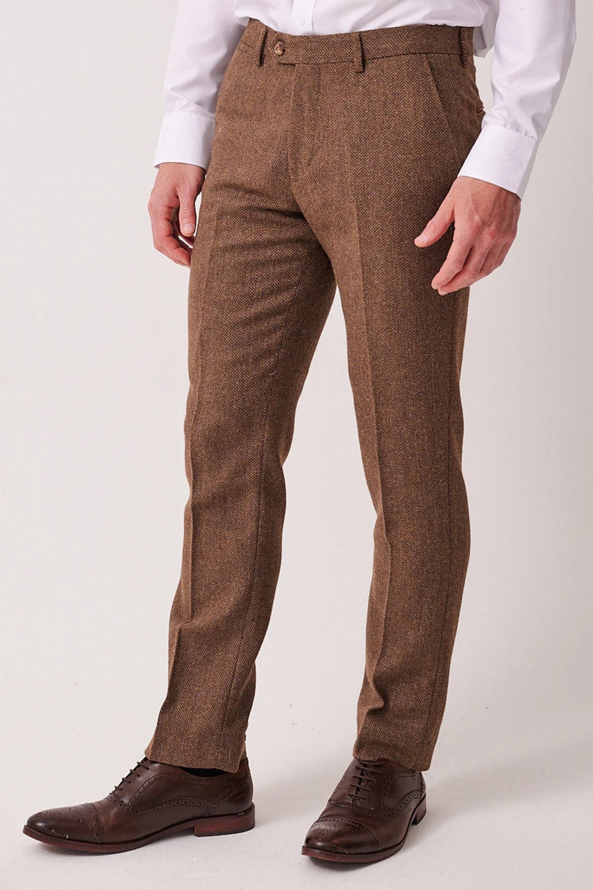 Marc Darcy - Pantalon Dean Tan Tweed