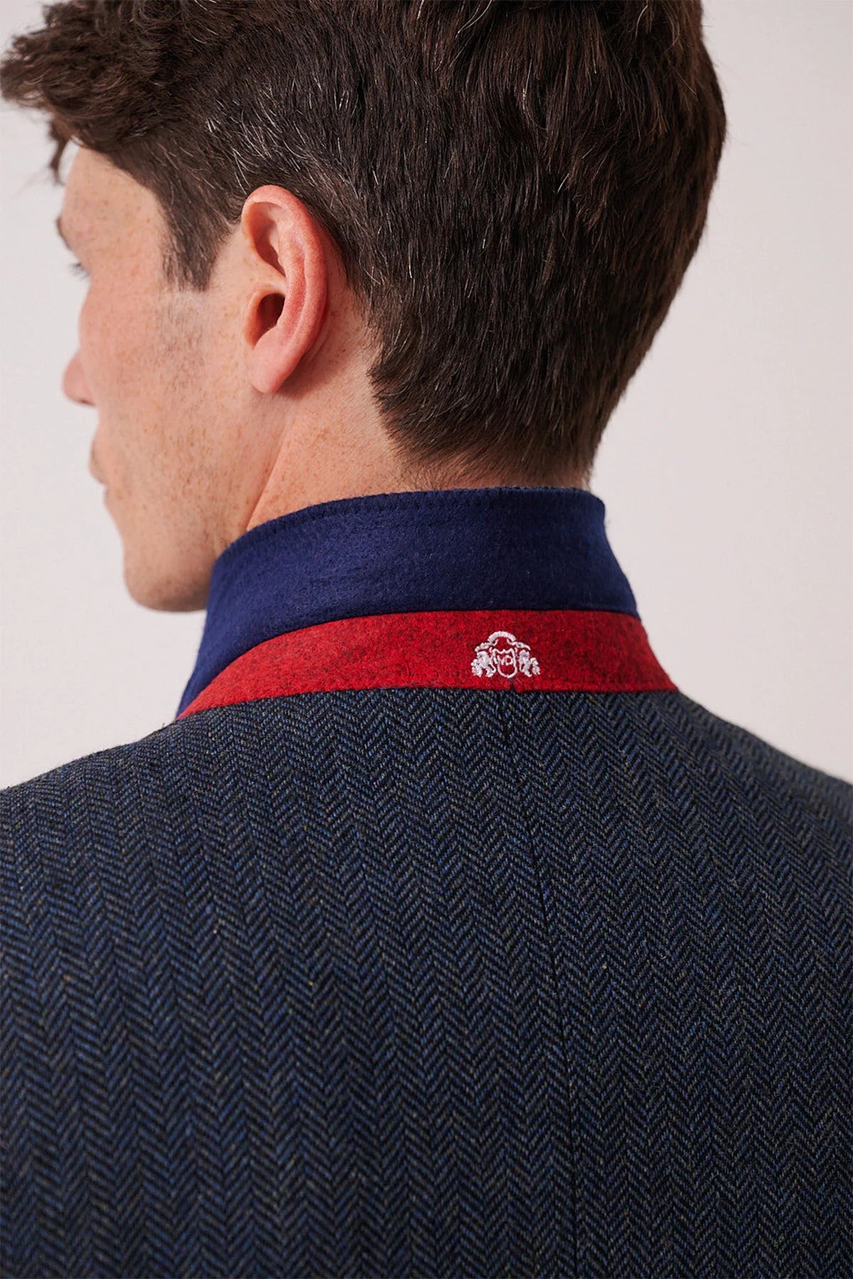 3-delig Heren kostuum Tweed Dean Blue - Marc Darcy
