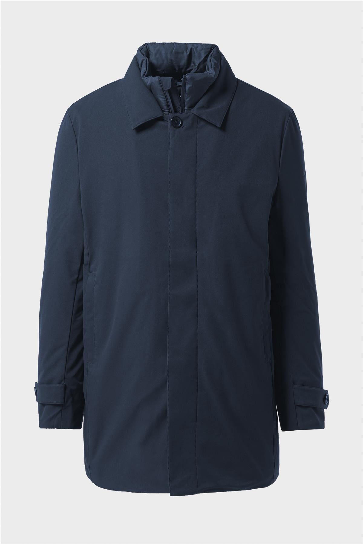 House of Cavani Clayton Padded Long Coat donkerblauw 4