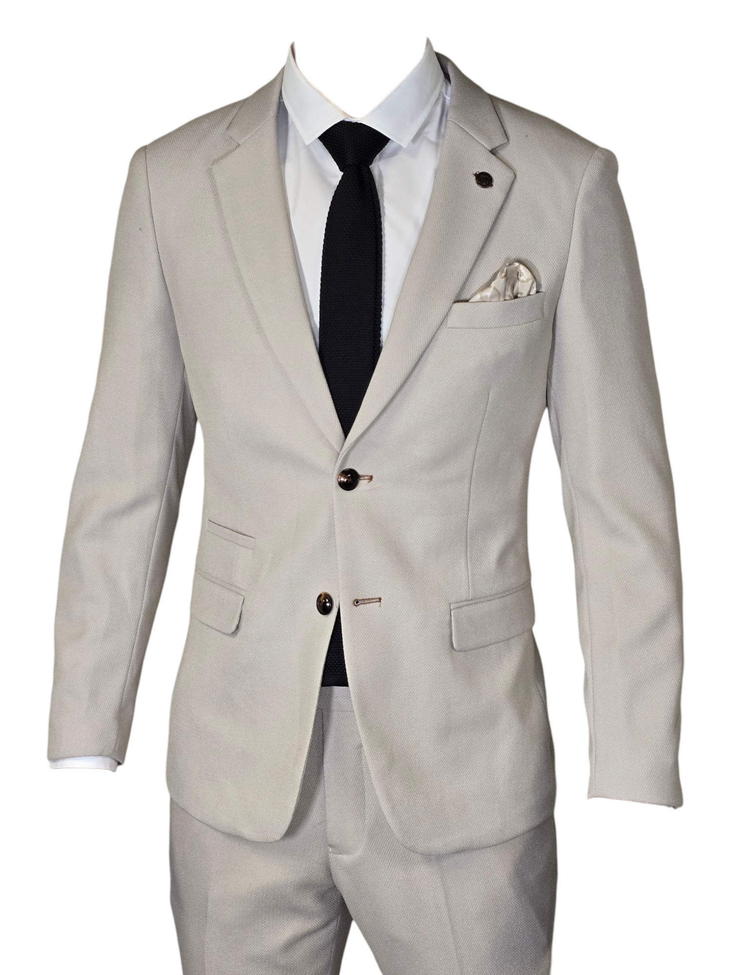 2-delig pak - Stone heren kostuum - Marc Darcy 2pc HM5 Stone suit