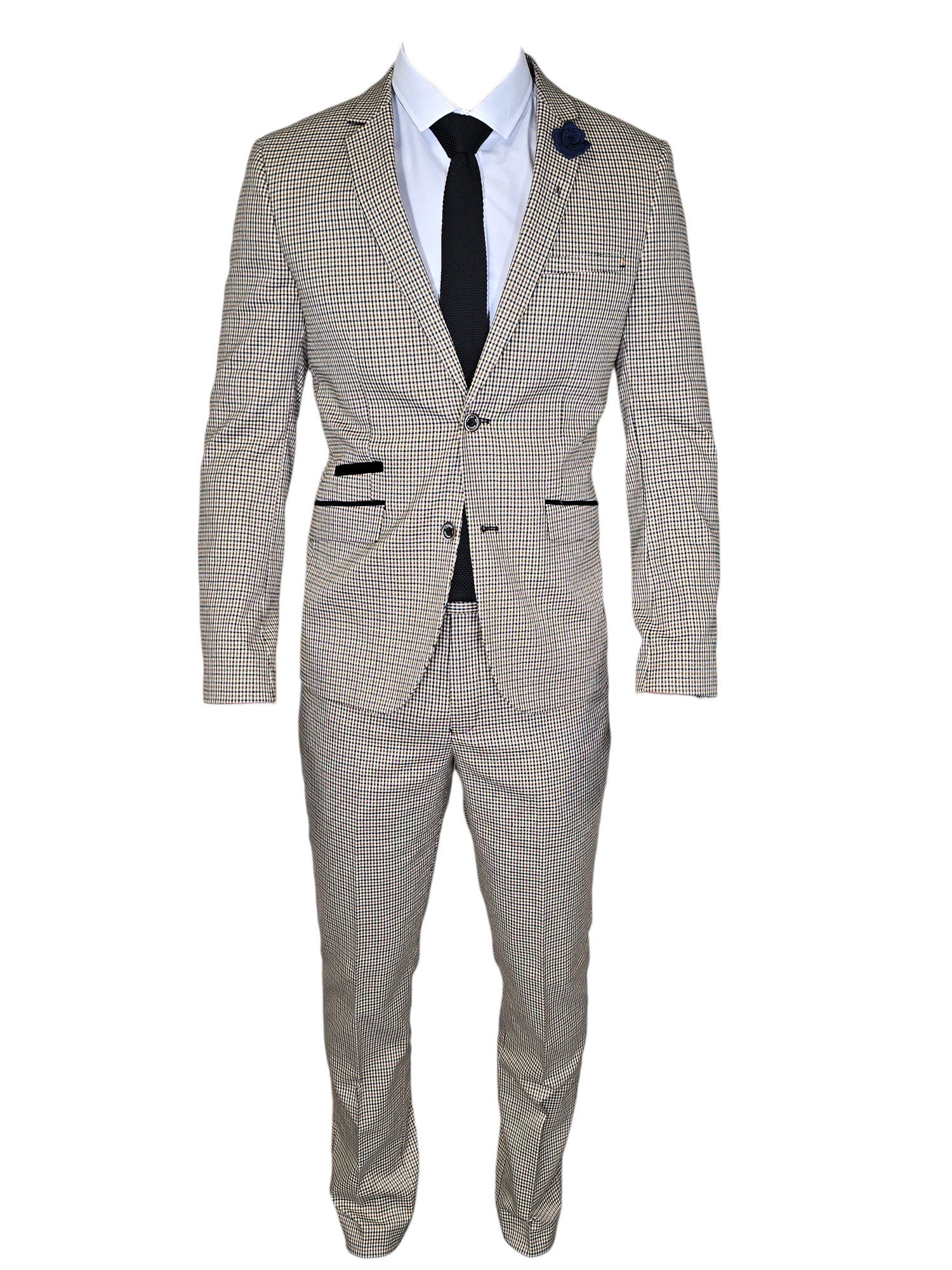 2-delig pak - geruit heren kostuum - Cavani Elwood houndstooth suit 2pc