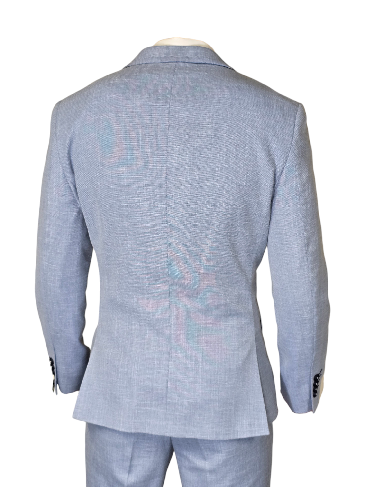 2-delig pak - slim fit lichtblauw pak - Cavani 2pc miami sky suit