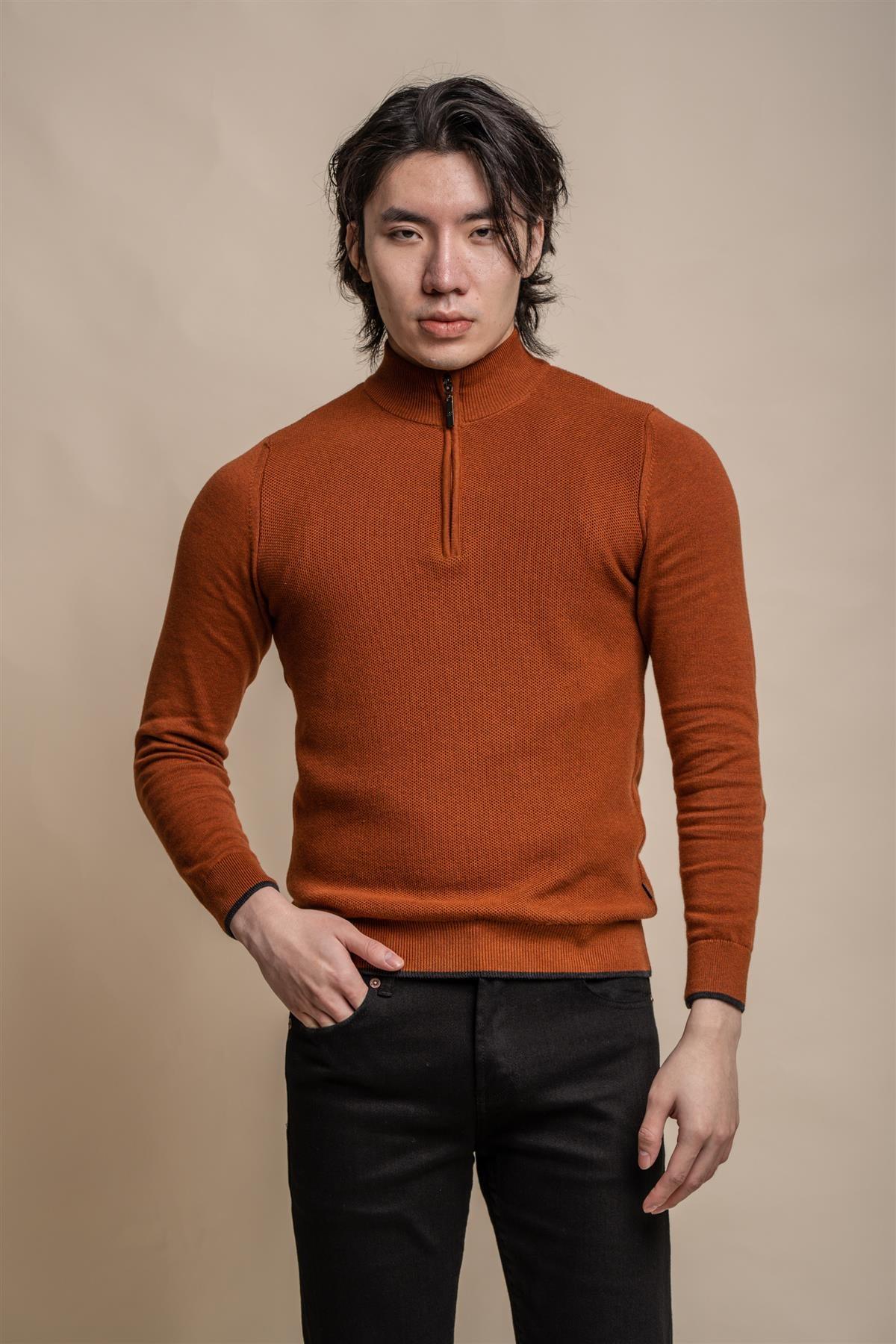 Kyle Lavender - Pullover Heren met Rits - Cavani