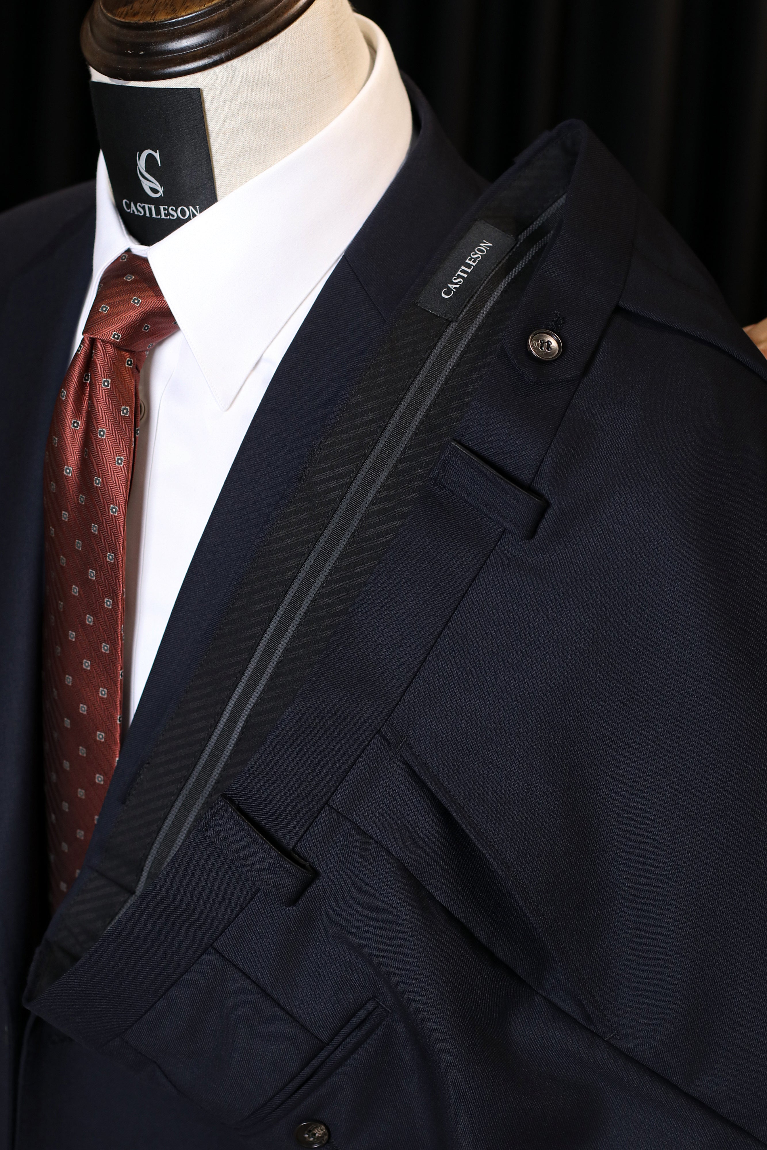 CASTLESON Guard - Tweedelig Herenpak Midnight Navy