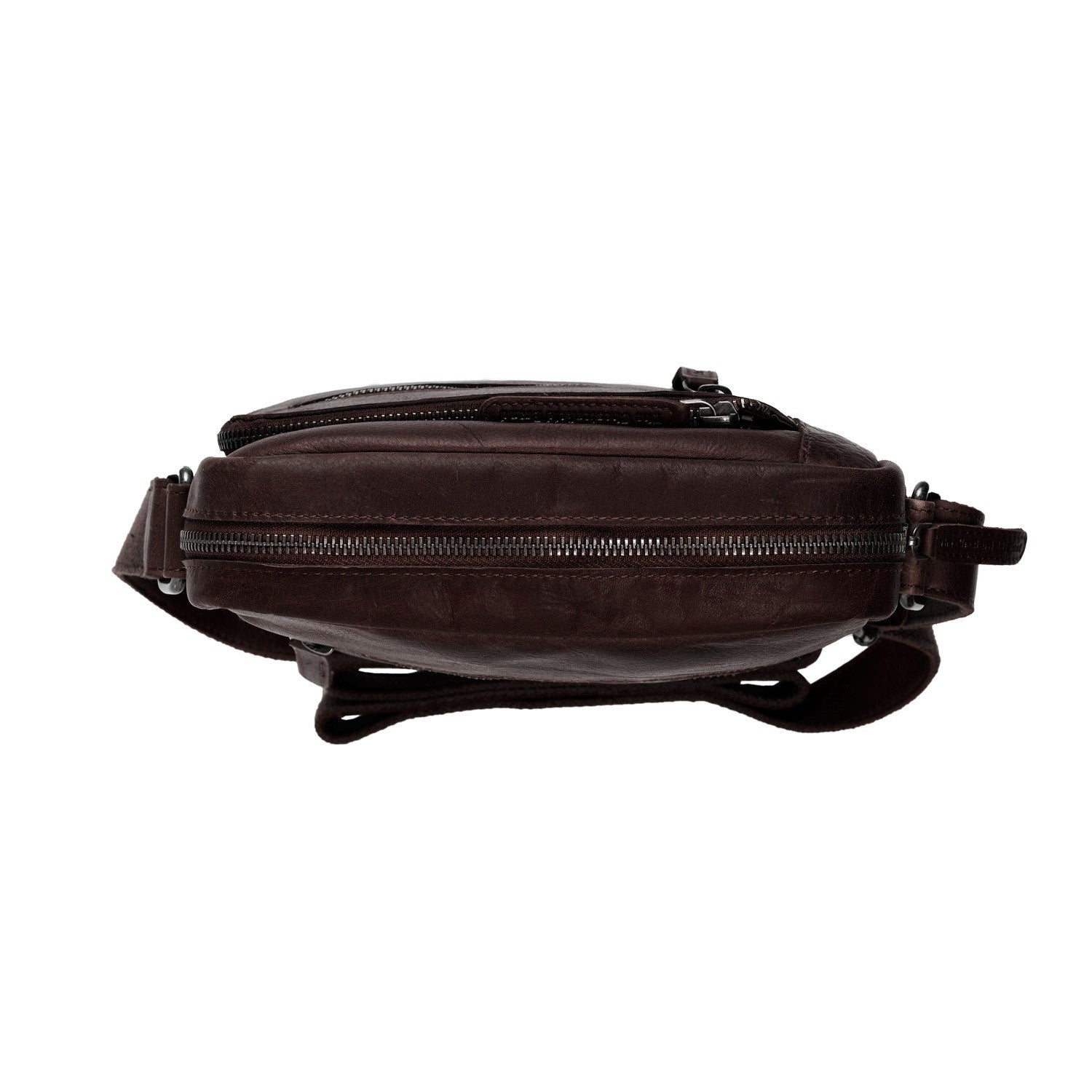 Leren Crossbody Tas Bruin Dessau