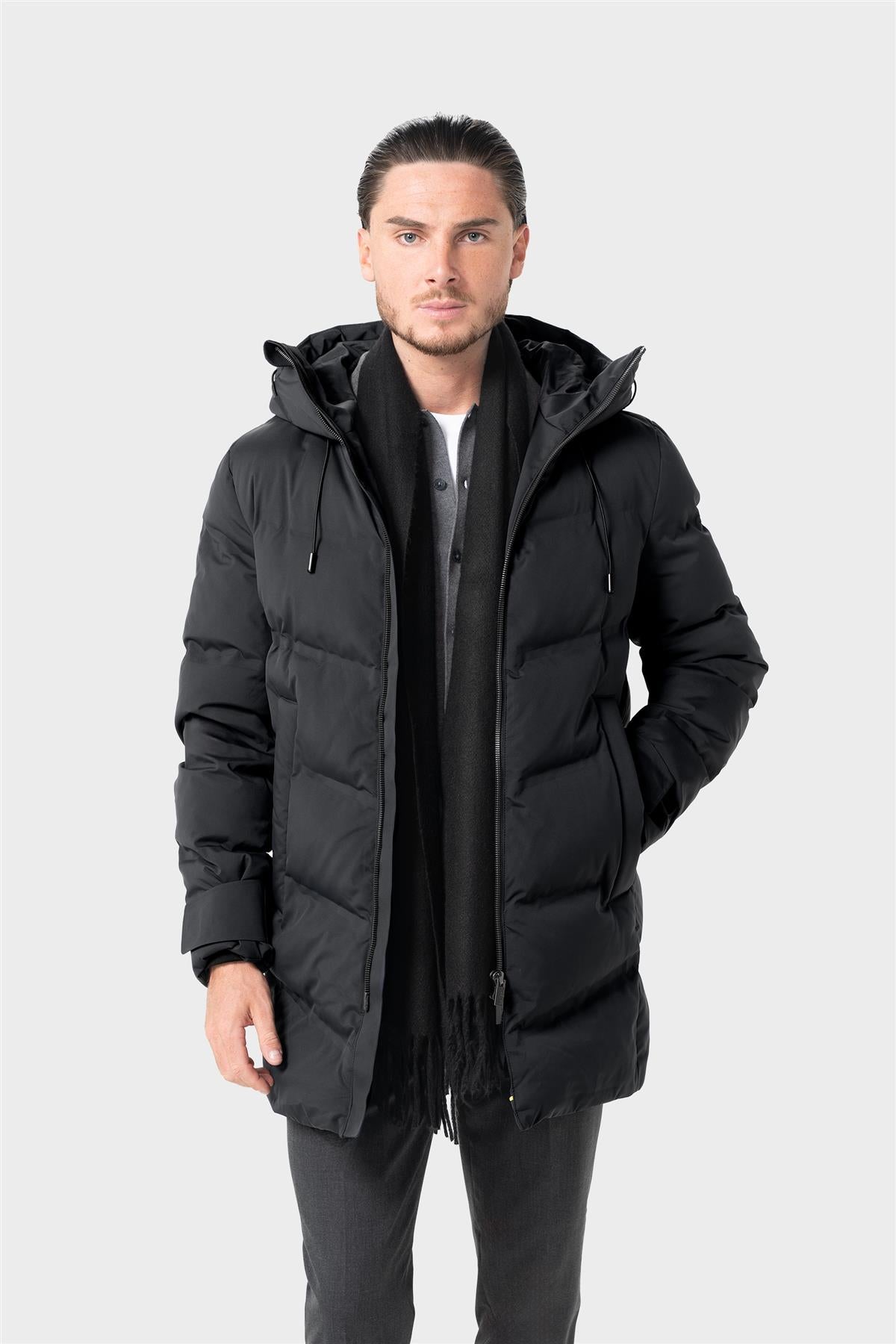 Cavani Delray Black - Lange pufferjas heren 1