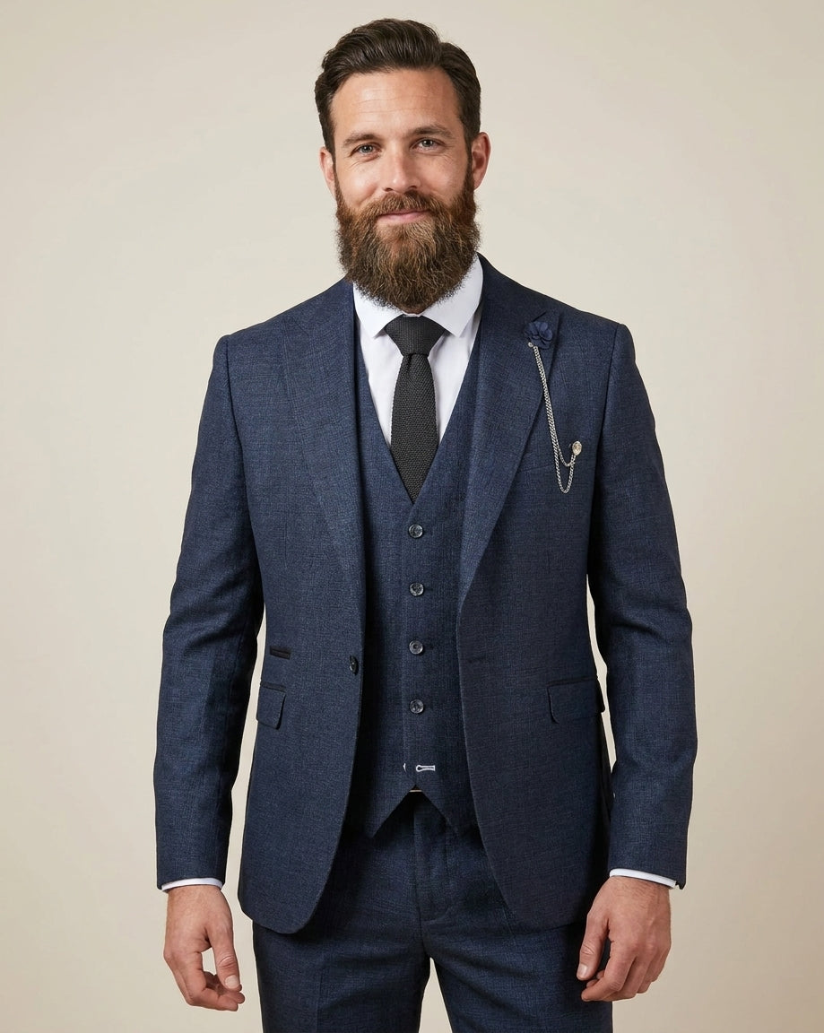 Heren kostuum Navy blue - Cavani Caridi — studiofoto