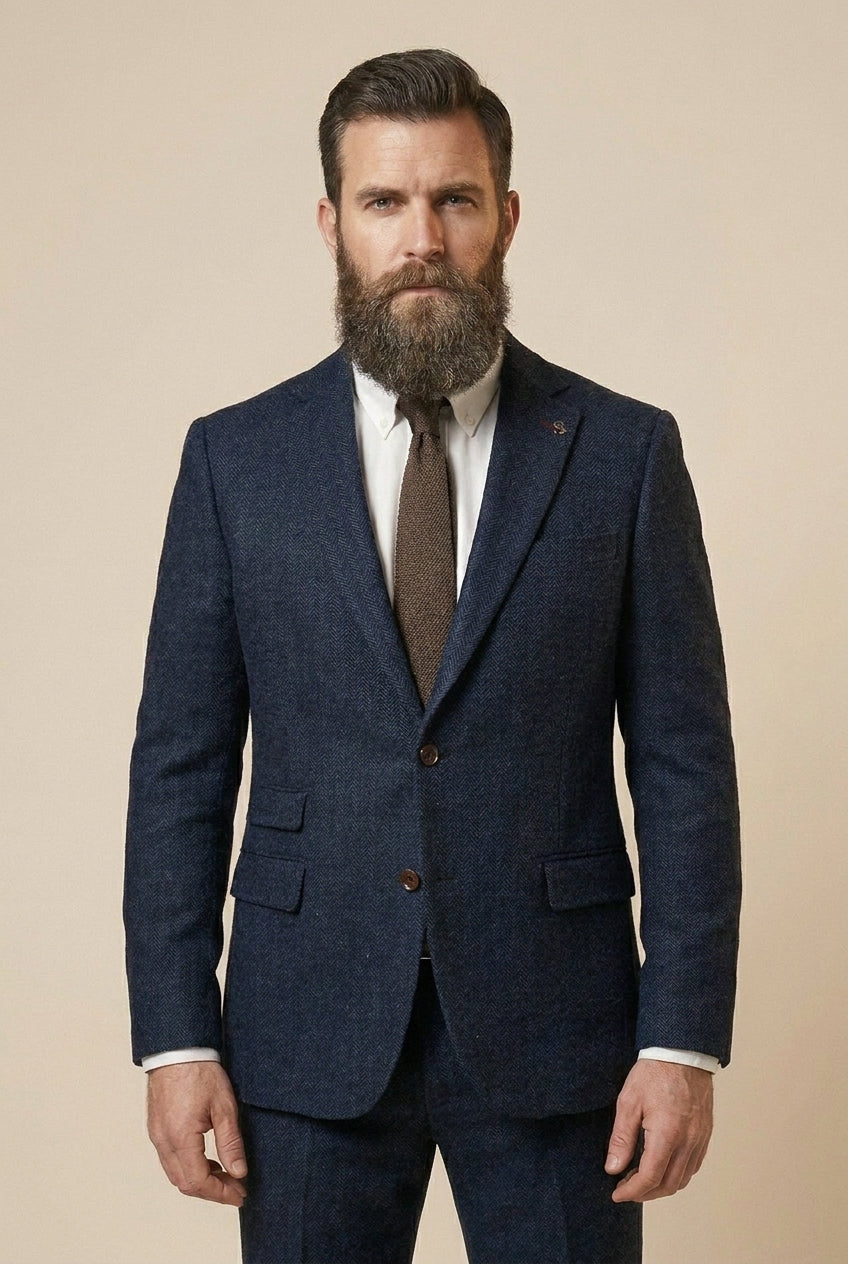 2-delig Herenpak - CASTLESON Chief Navy — studiofoto