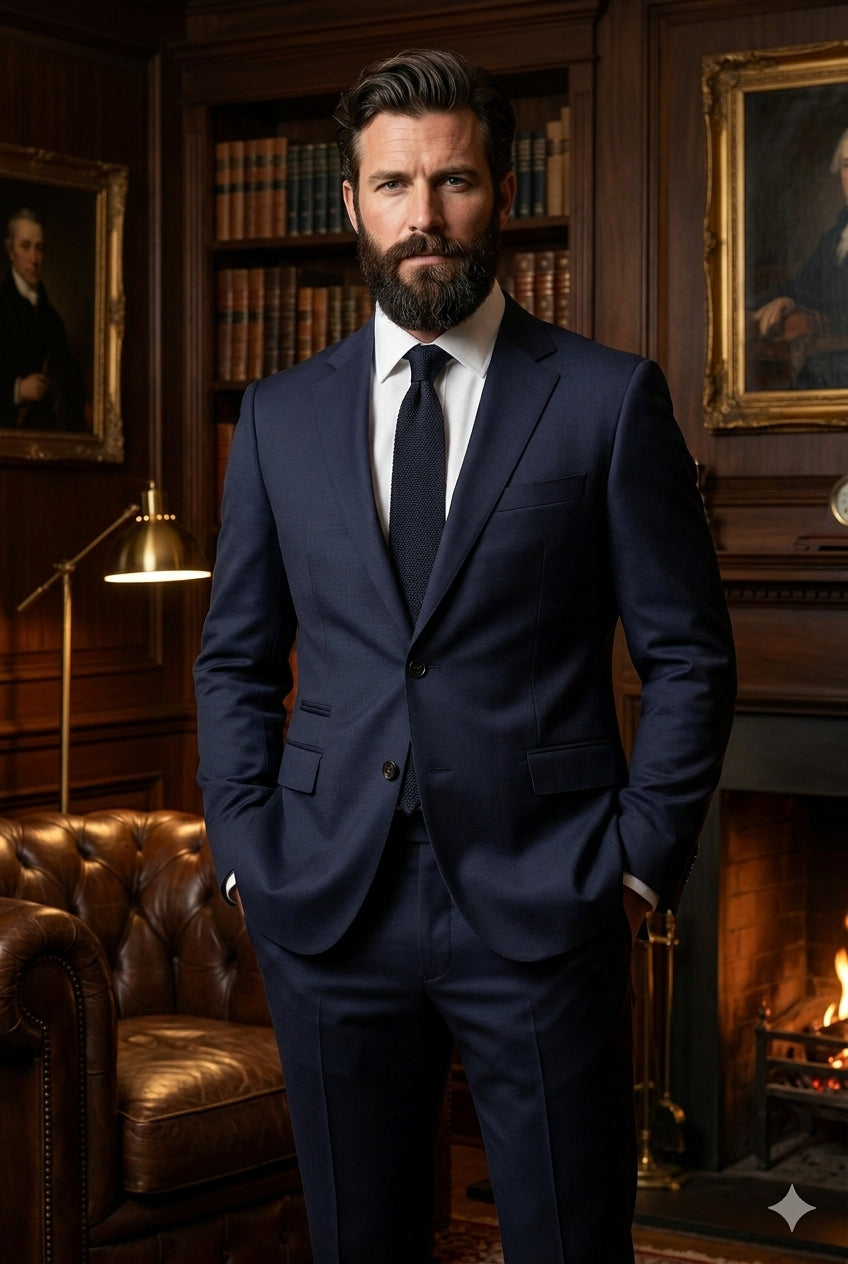 CASTLESON Guard - Tweedelig Herenpak Midnight Navy — sfeerfoto