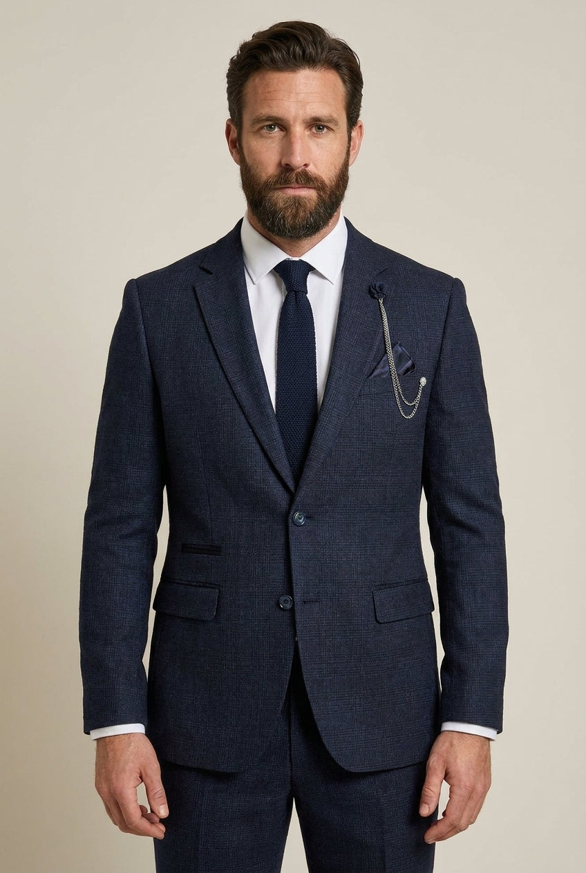 2-delig Herenpak - Cavani Caridi Navy — studiofoto
