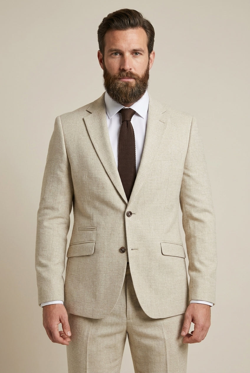 2-delig Herenpak - Cavani Hampton Beige — studiofoto