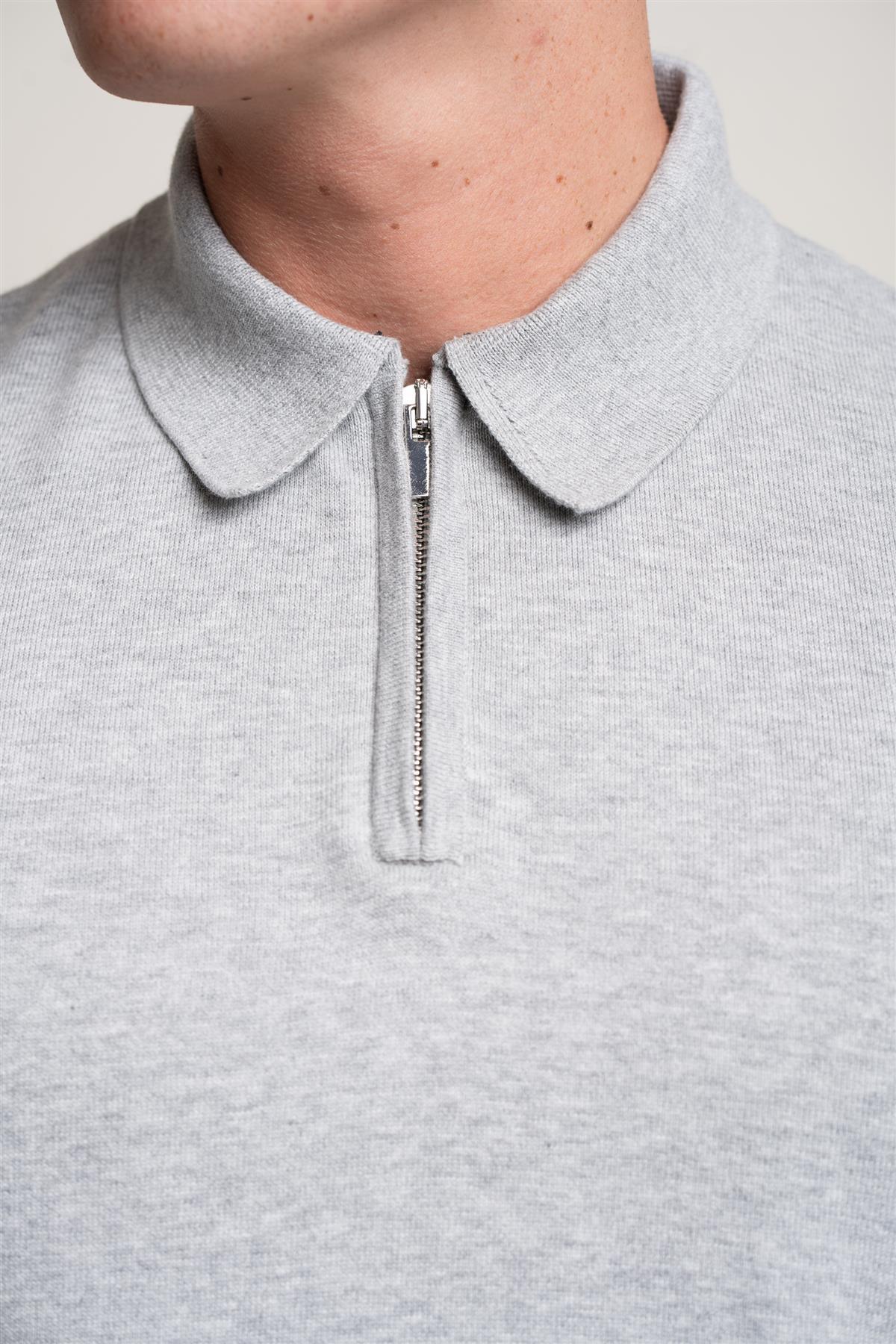 Falcao Grey - Pullover Heren met Rits - Cavani