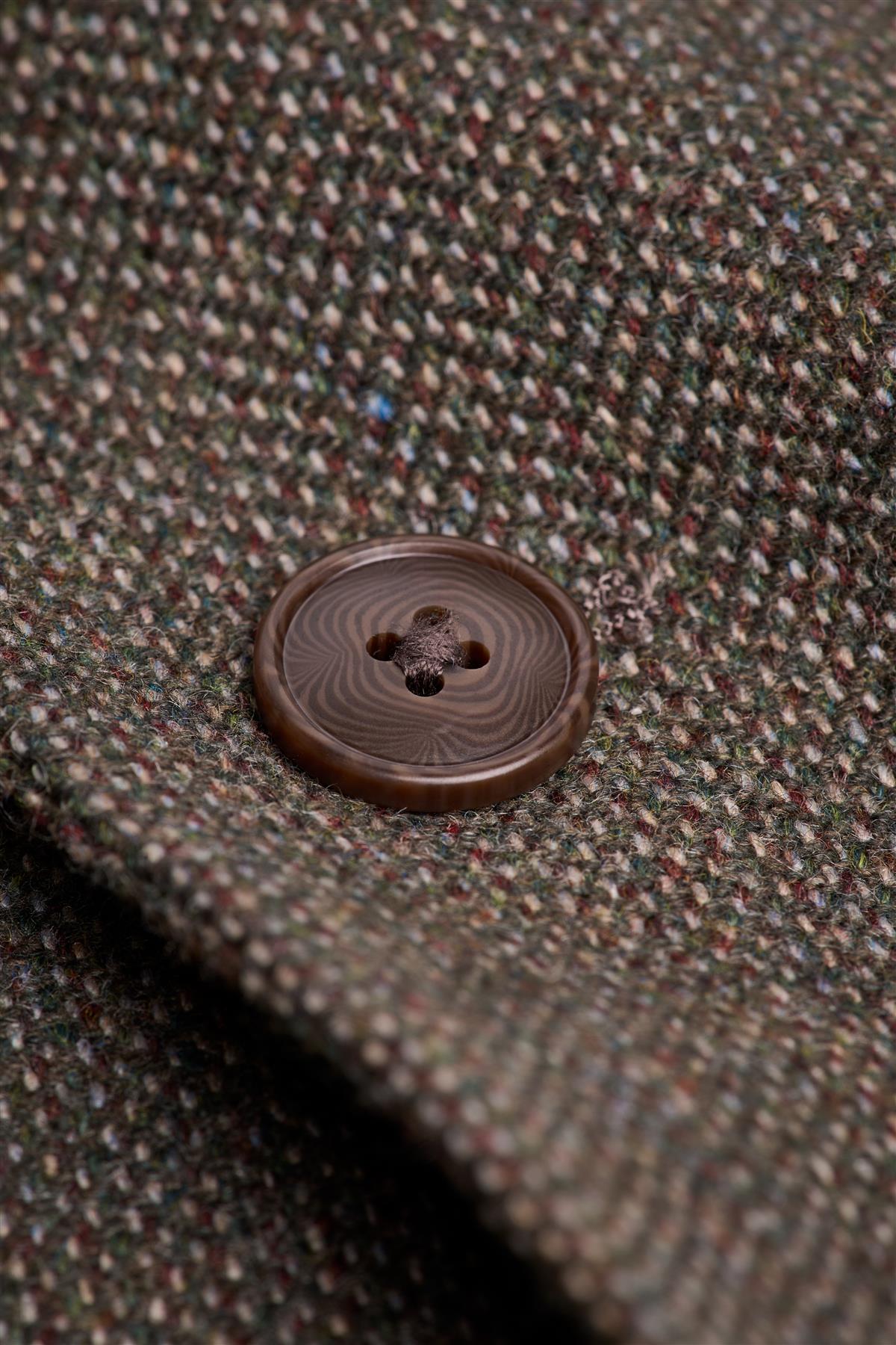 Thomas Sage Tweed driedelig herenpak | Olijfgroen 11