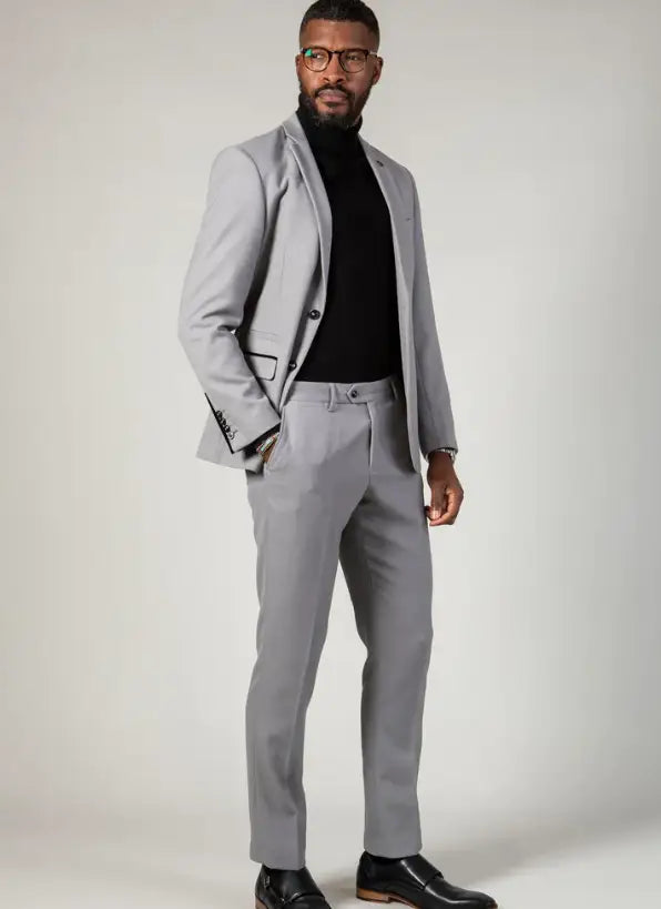 2-delig Grijs pak - Marc Darcy Edwin Silver suit 2pc. -