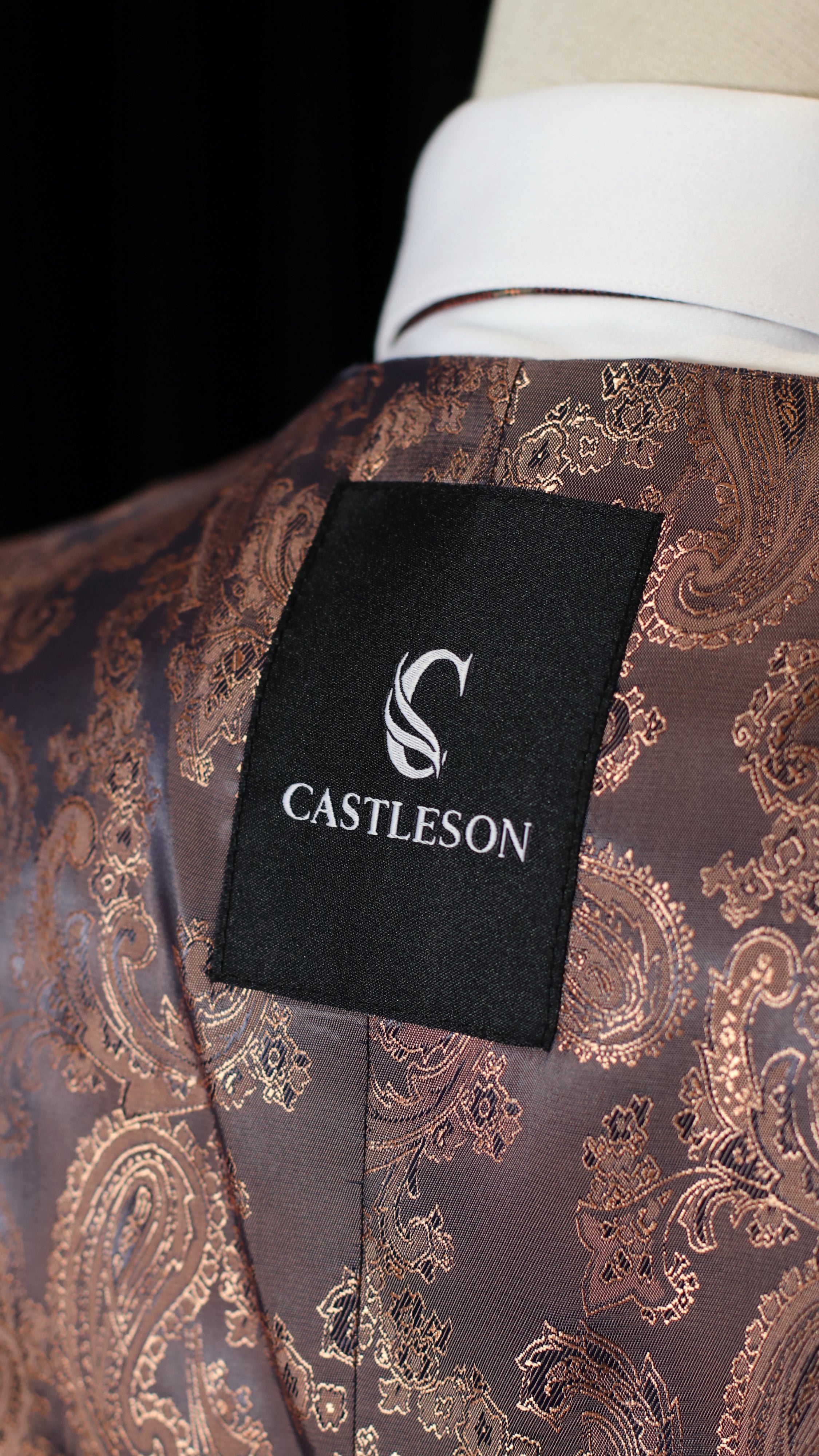 CASTLESON Admiral - Driedelig Herenpak Check Navy/Tan Mix & Match