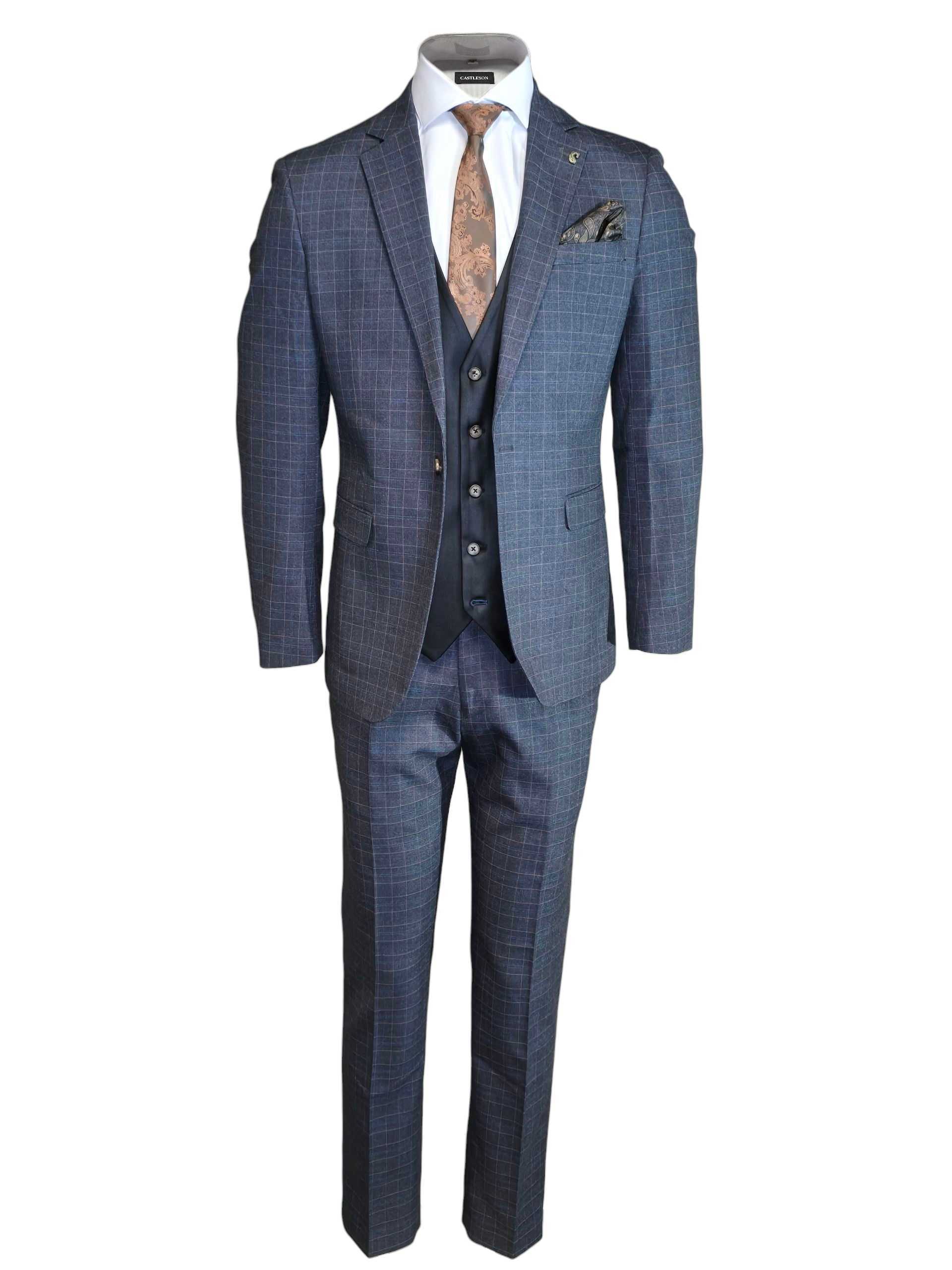CASTLESON Phantom - Driedelig Herenpak Grey Mix & Match
