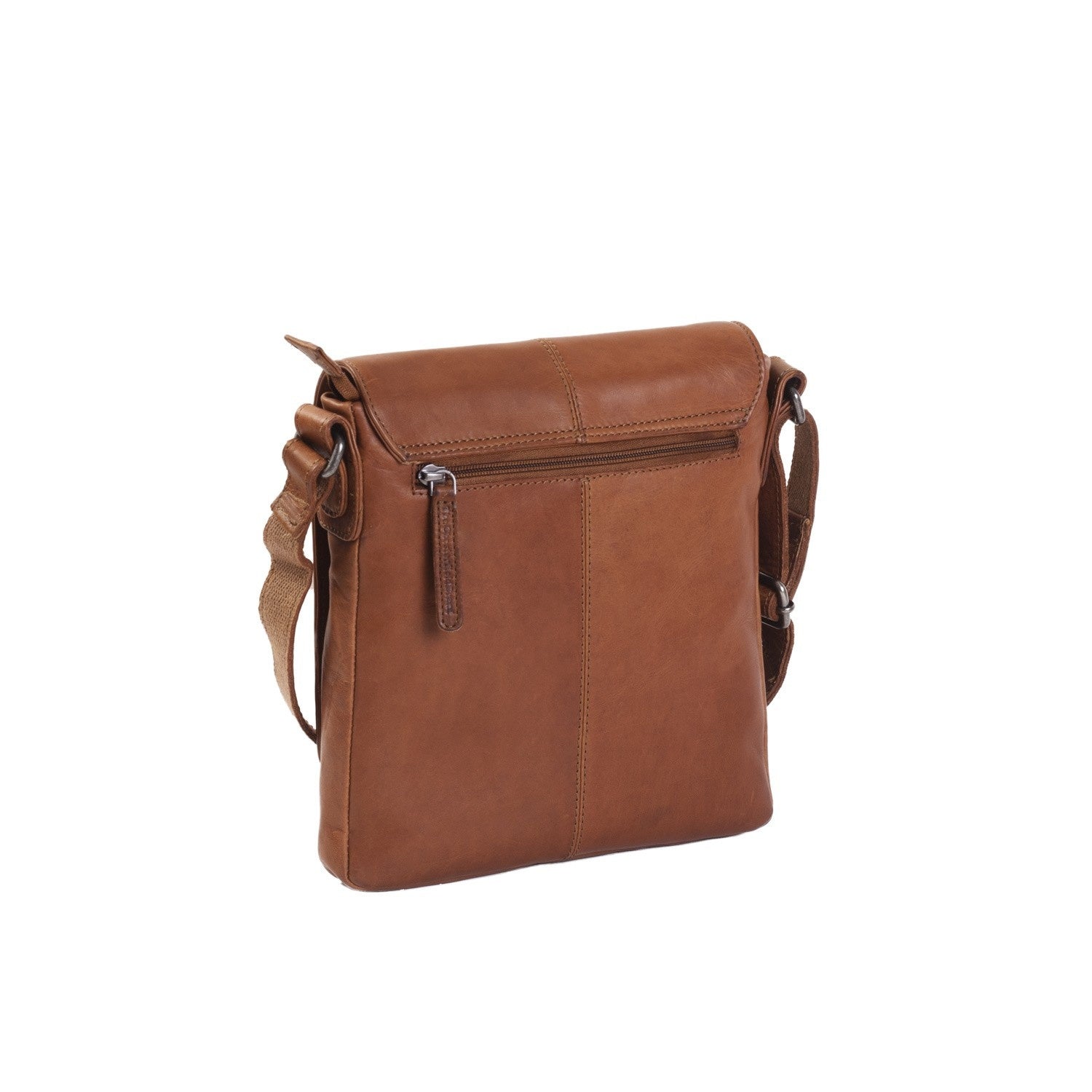 Leren Crossbody Tas Cognac Bodin