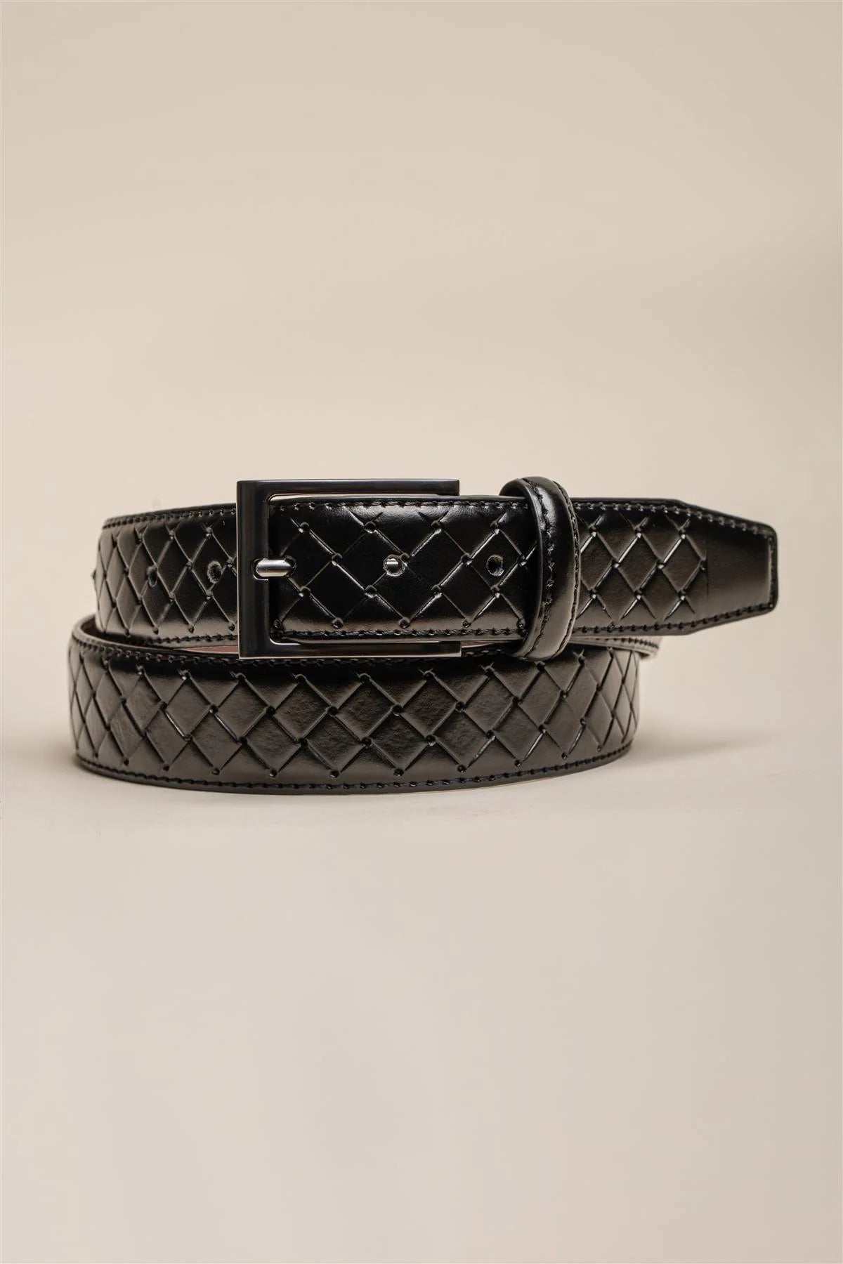 Leren Cavani Riem - BT06 Zwart