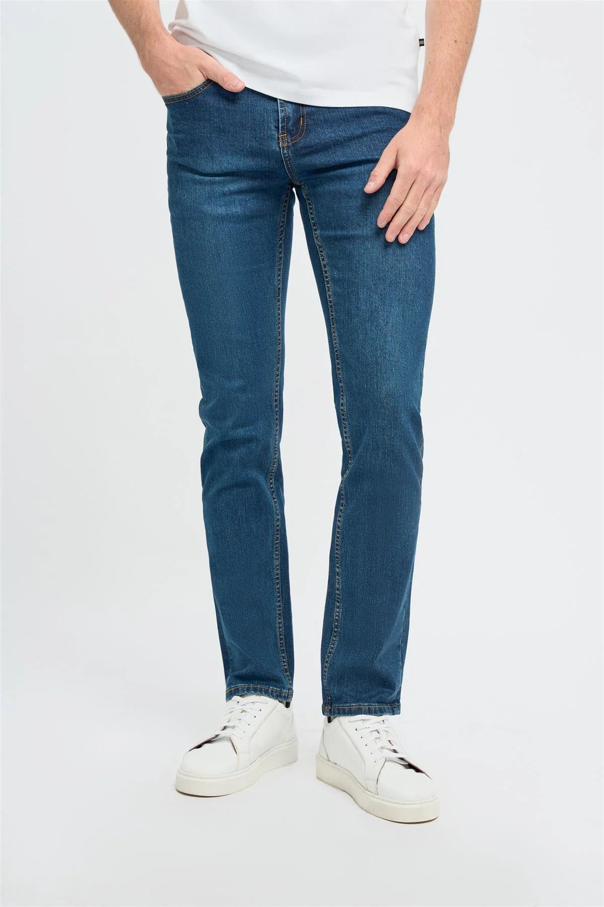 Cavani Heren Jeans - Milano Stone Wash