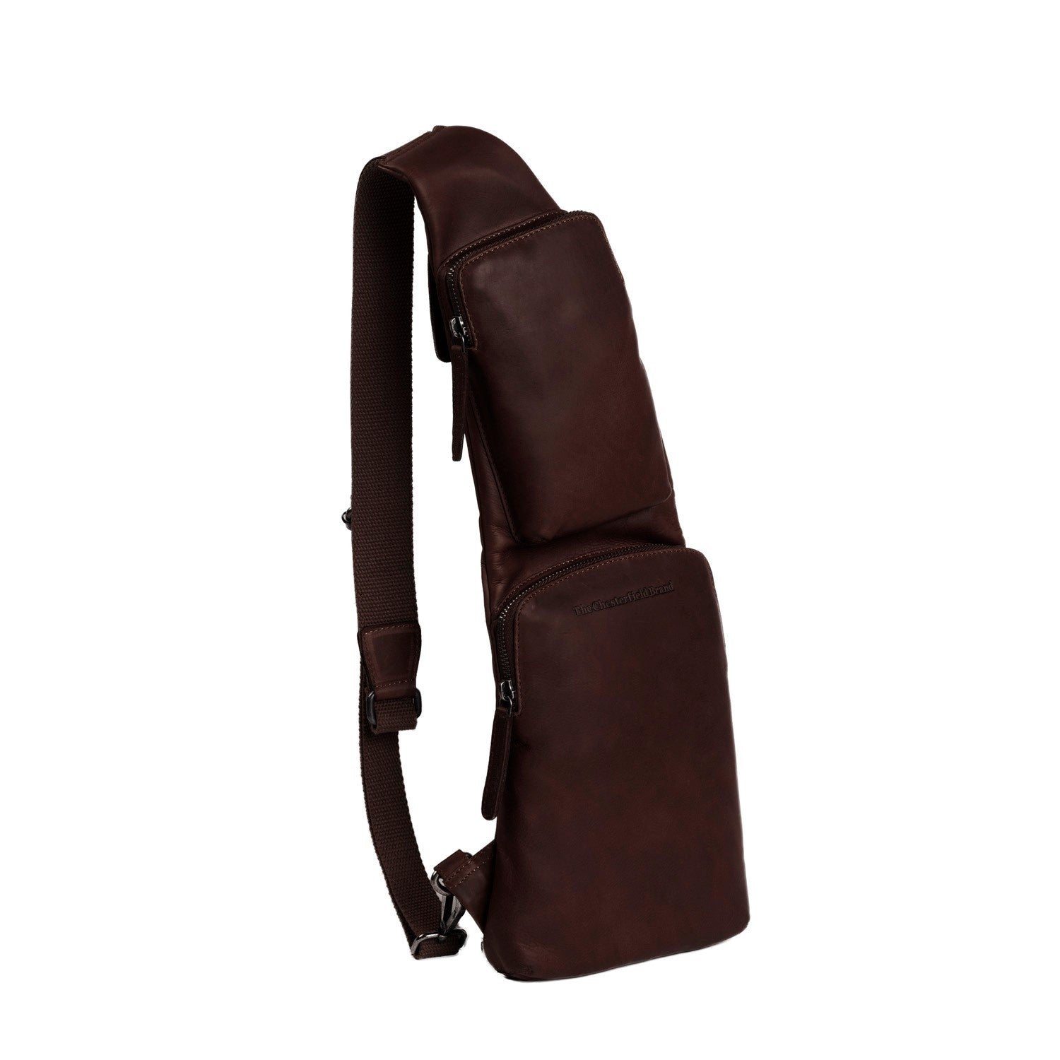 Leren Sling Bag Bruin Logan