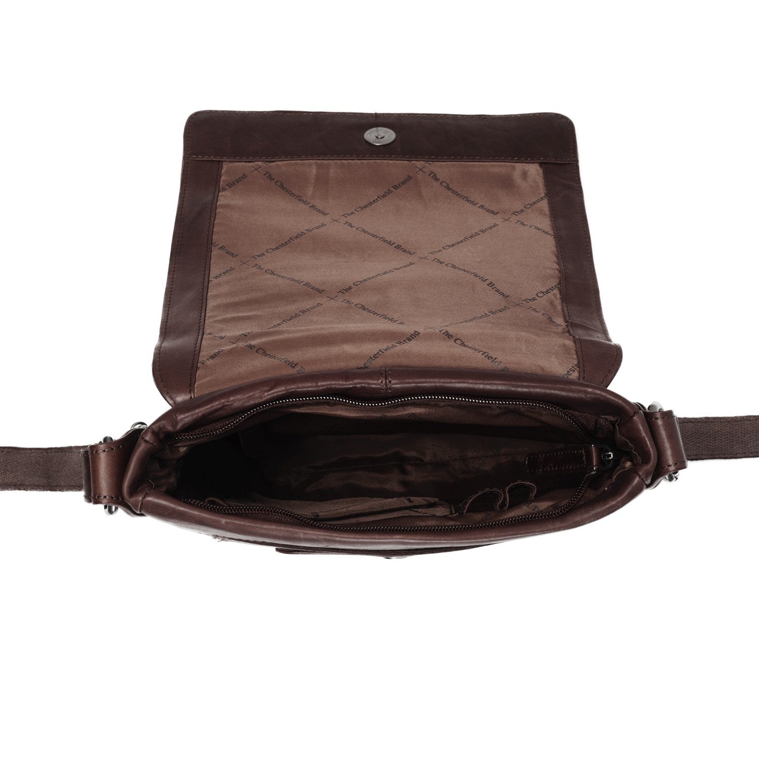 Leren Crossbody Tas Bruin Bodin