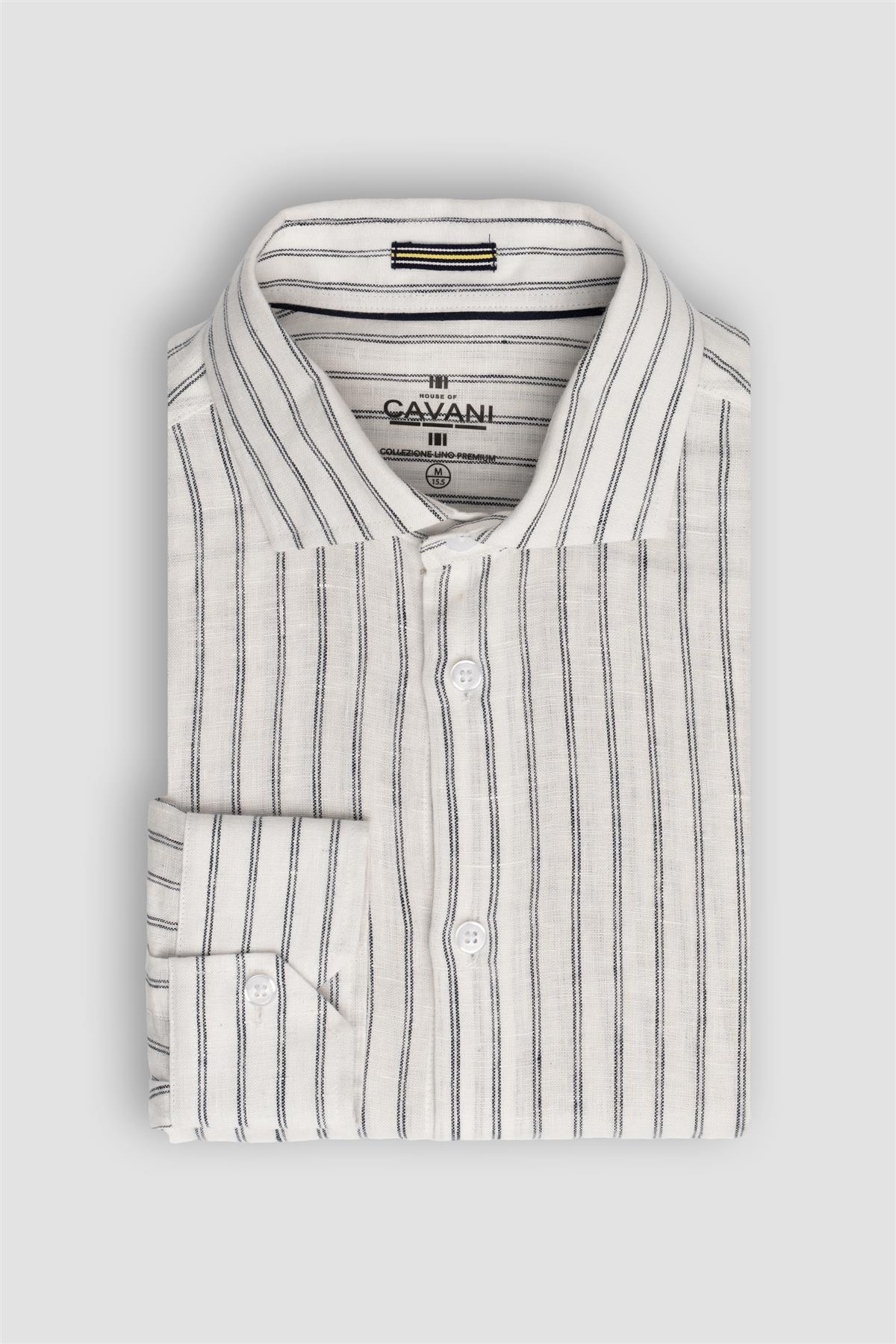Cavani - Alberi Overhemd White Striped