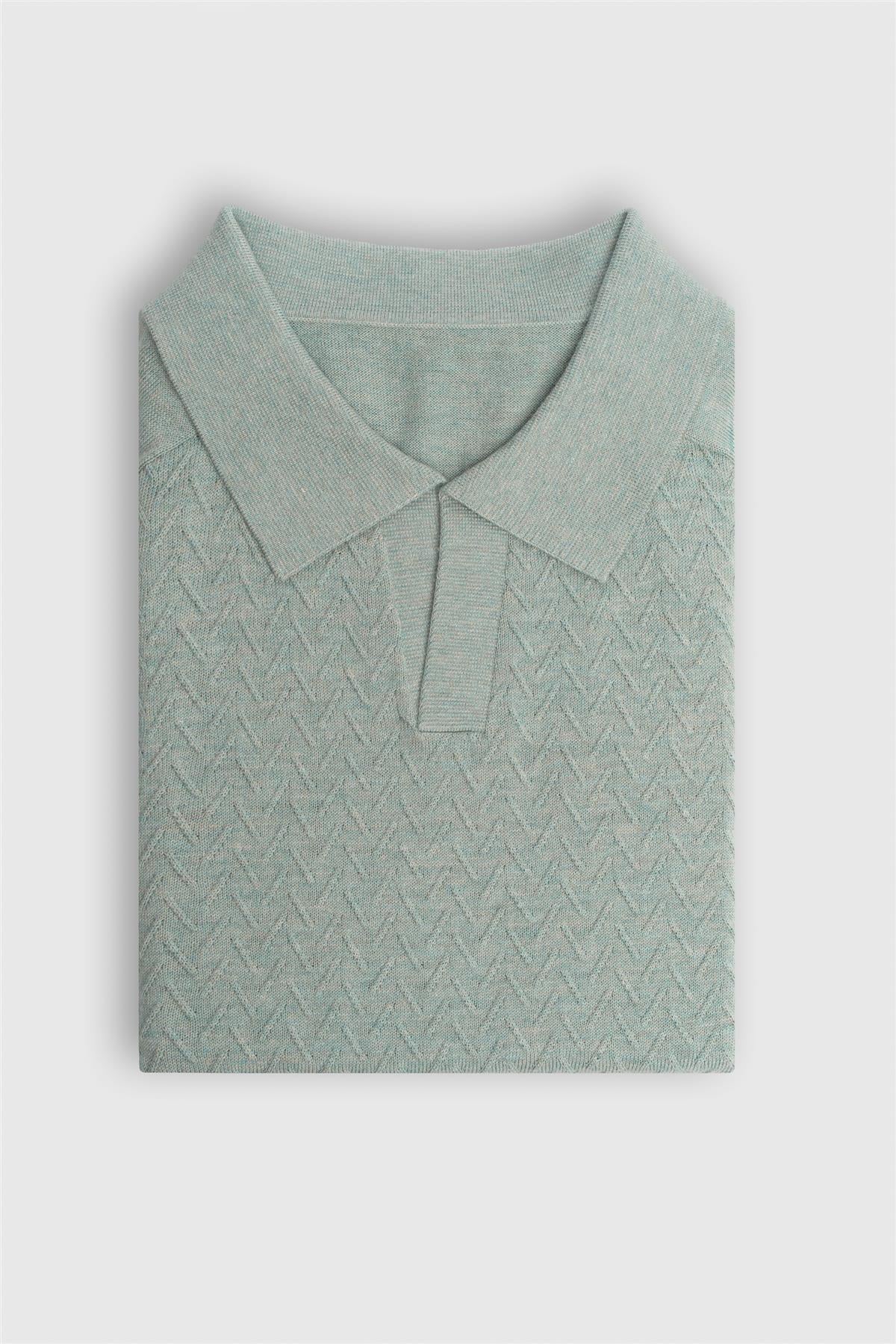 Cavani Turin Sage - Gebreide polo heren 4